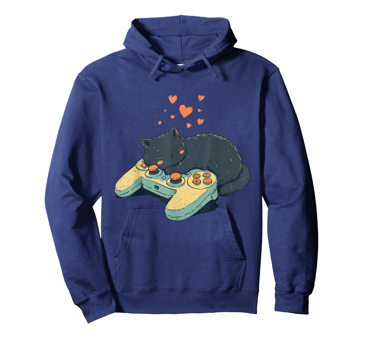Gamer Cat Graphic – Funny Sleeping Kitty Controller Cat T-Shirt