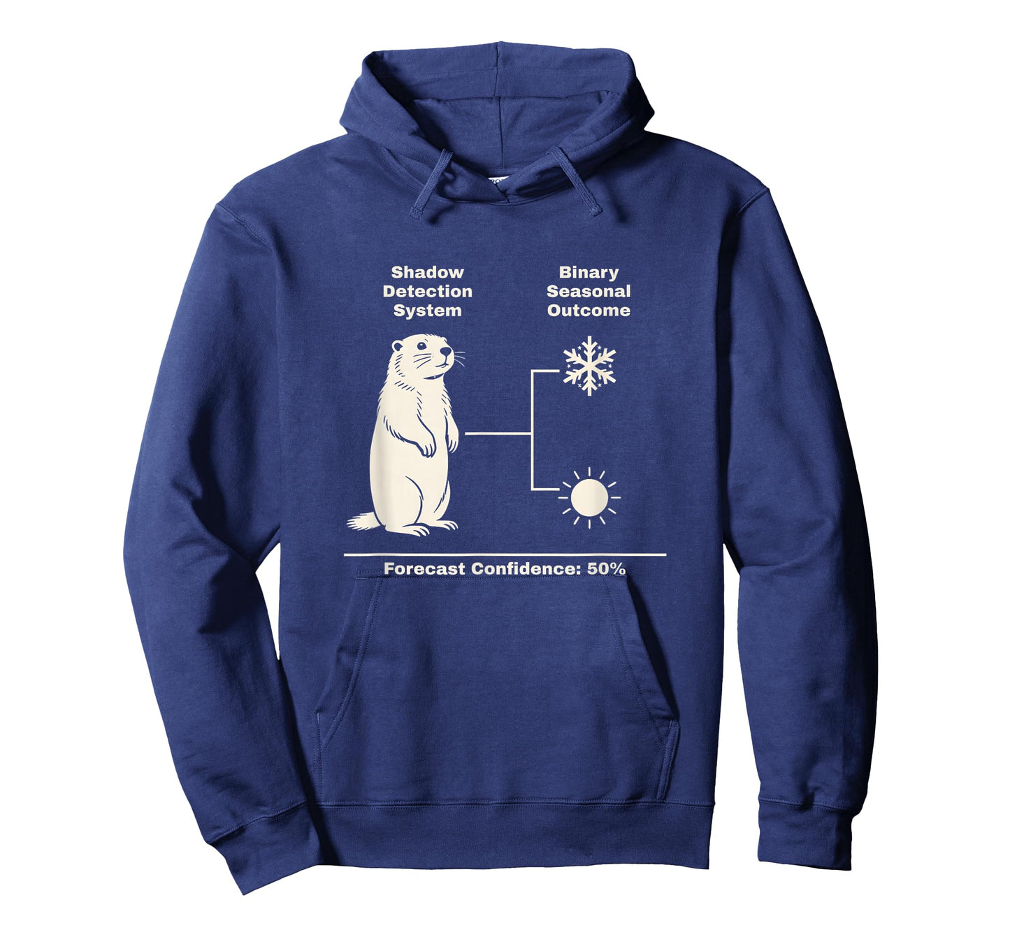 Funny Groundhog Day Weather Binary Weather Humor Forecast T-Shirt