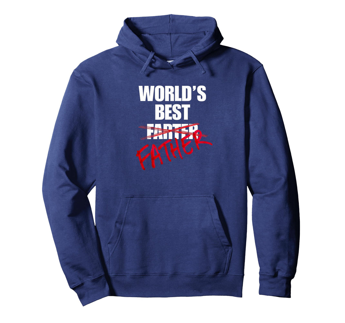 World’s Best Father Funny Gift Farter Crossed Out Dad Joke T-Shirt