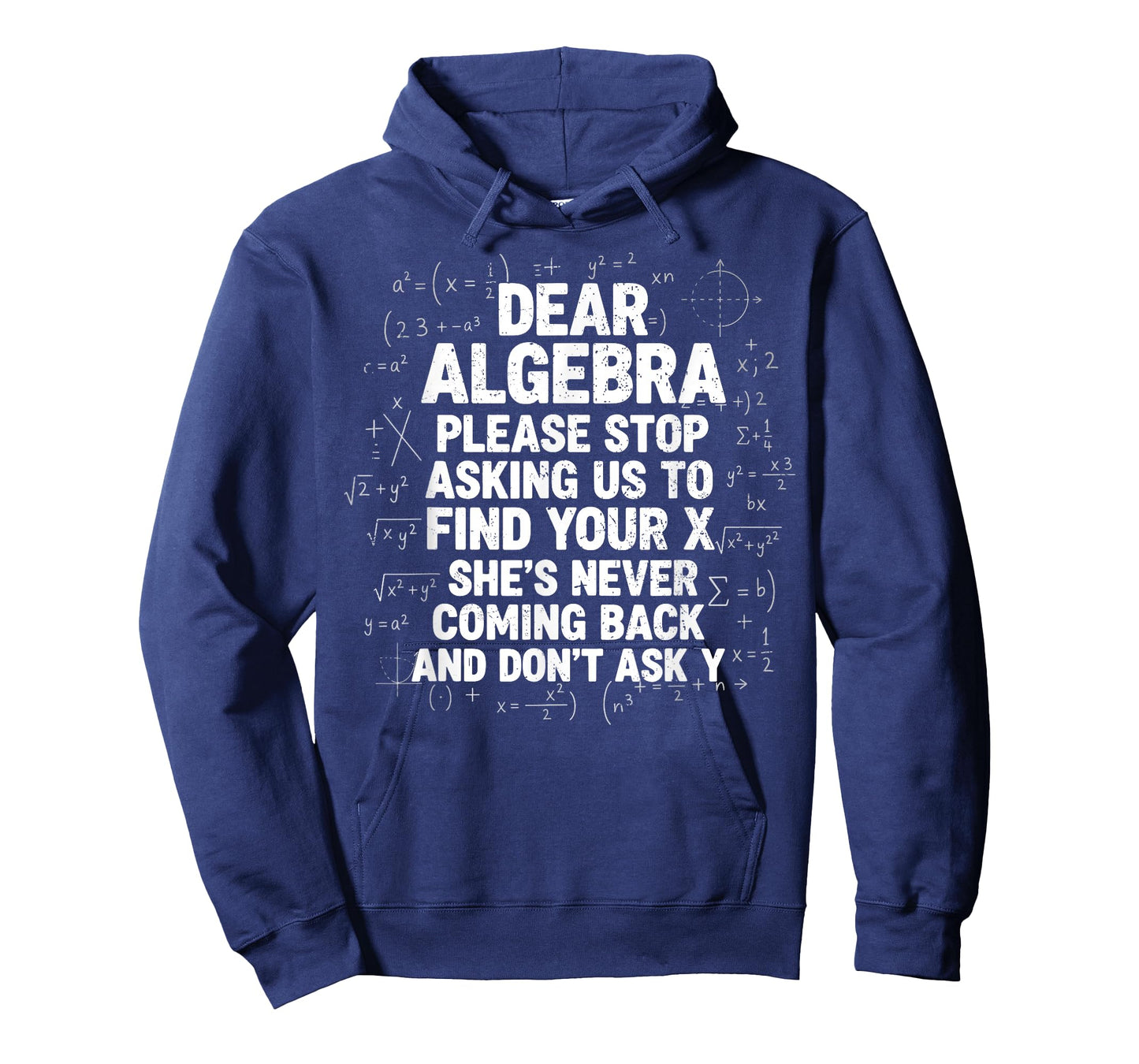 Dear Algebra Stop Asking to Find Your X Funny Math T-Shirt