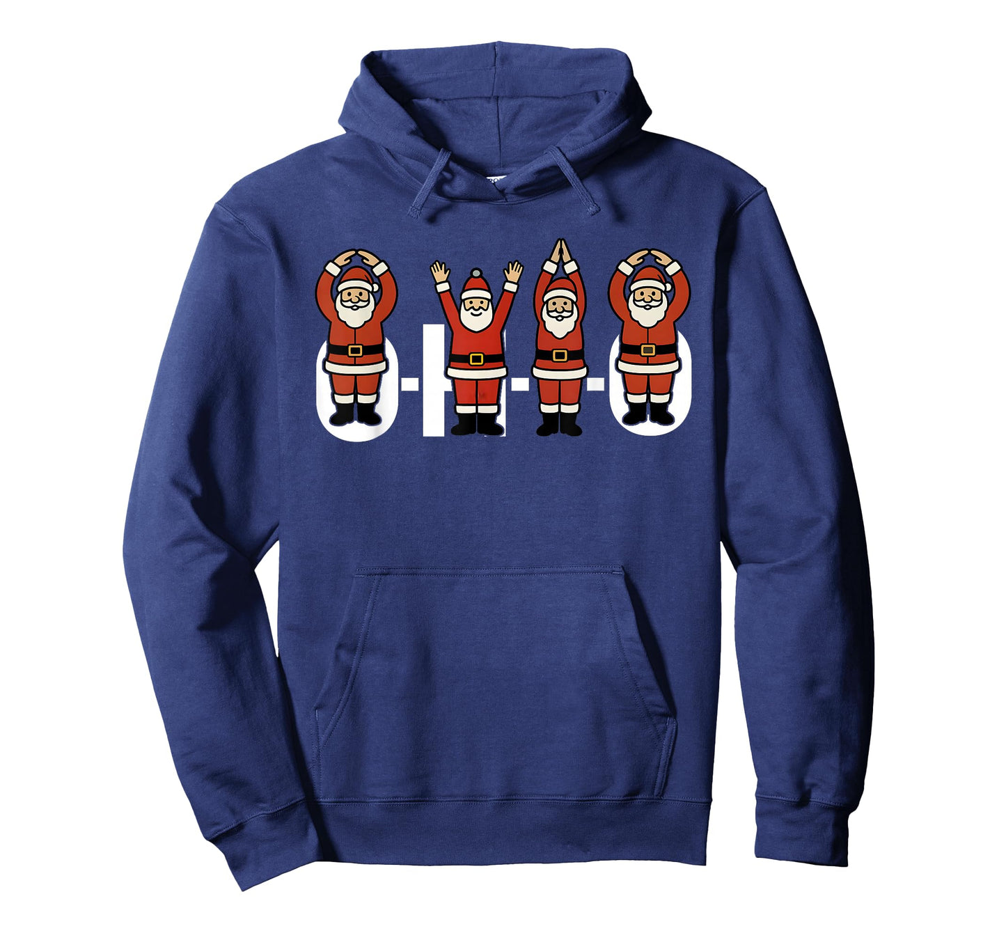 Funny Santa Ohio Party O-H-I-O Christmas Season Midwestern T-Shirt