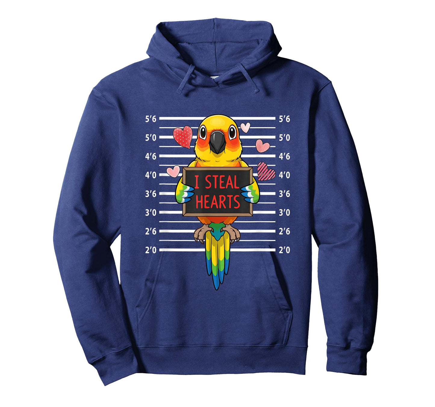 I Steal Cute Hearts Valentine's Day Sun Conure Bird Lover T-Shirt
