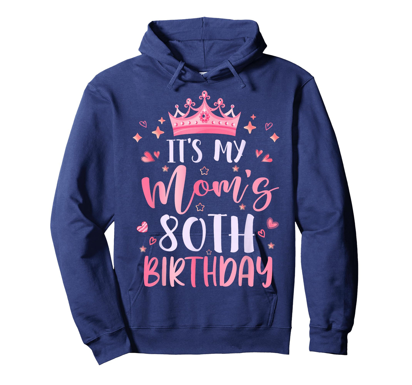It's My Mom's 80th Birthday Pink Happy 80 Years Old T-Shirt