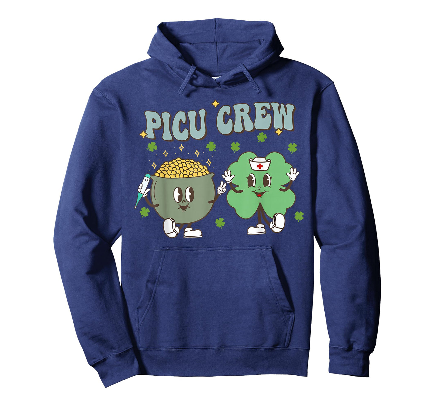 PICU Crew Shamrock St Patricks Day Pediatric ICU Nurse RN T-Shirt