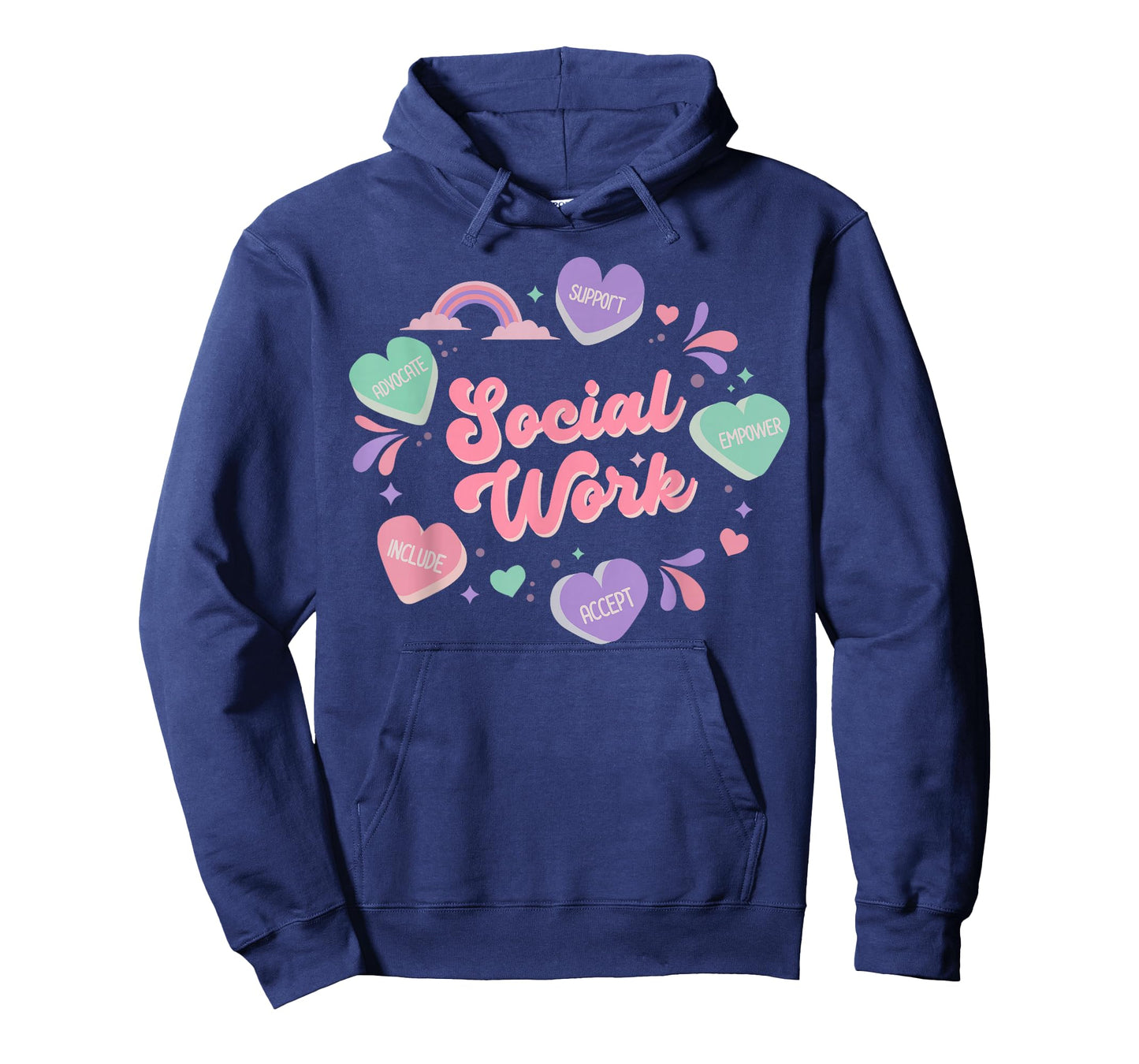 Social Work Candy Heart Valentines Day School Social Worker T-Shirt