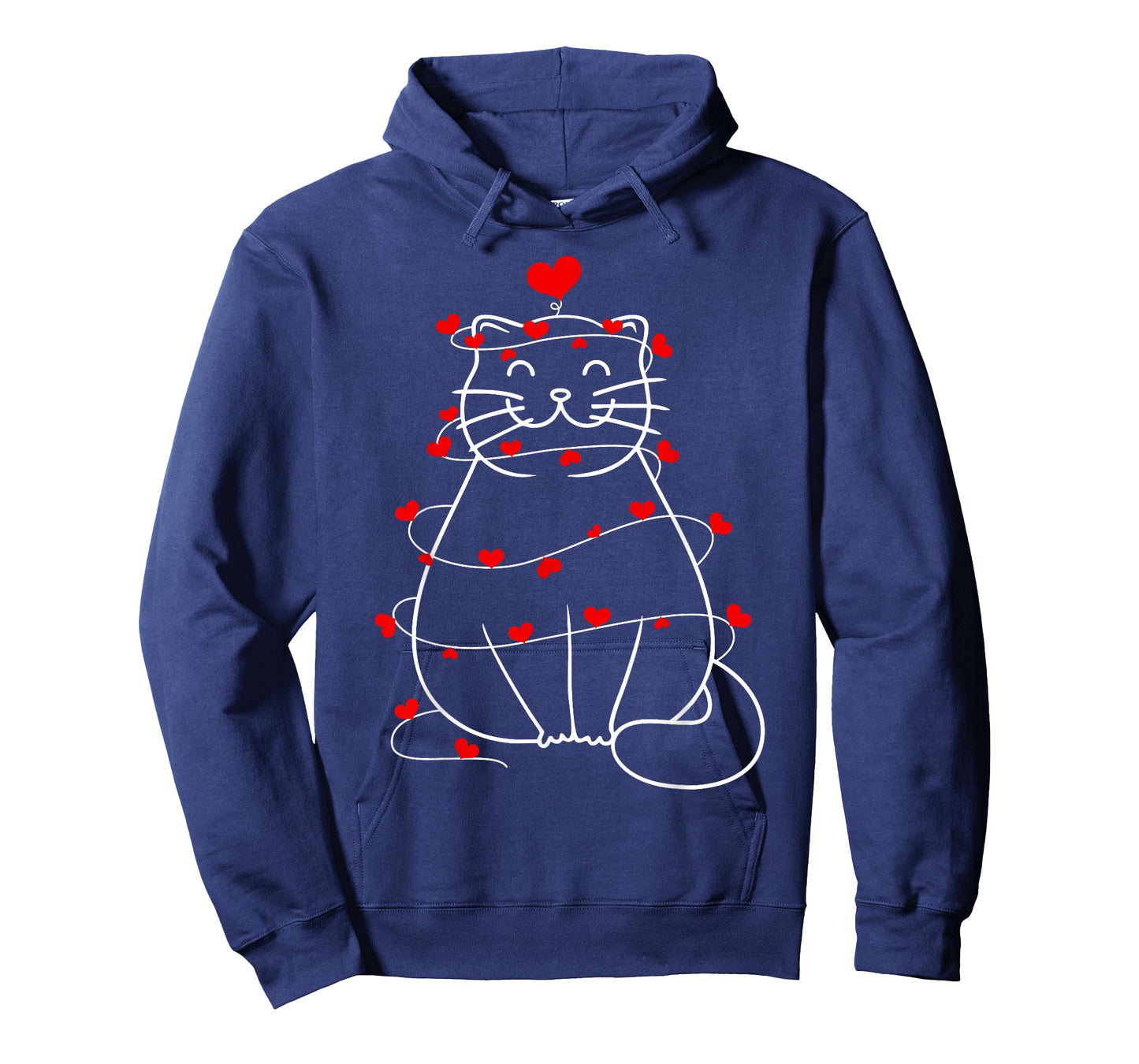 Cute Cat Heart Love Valentine Outfit Women Girl T-Shirt
