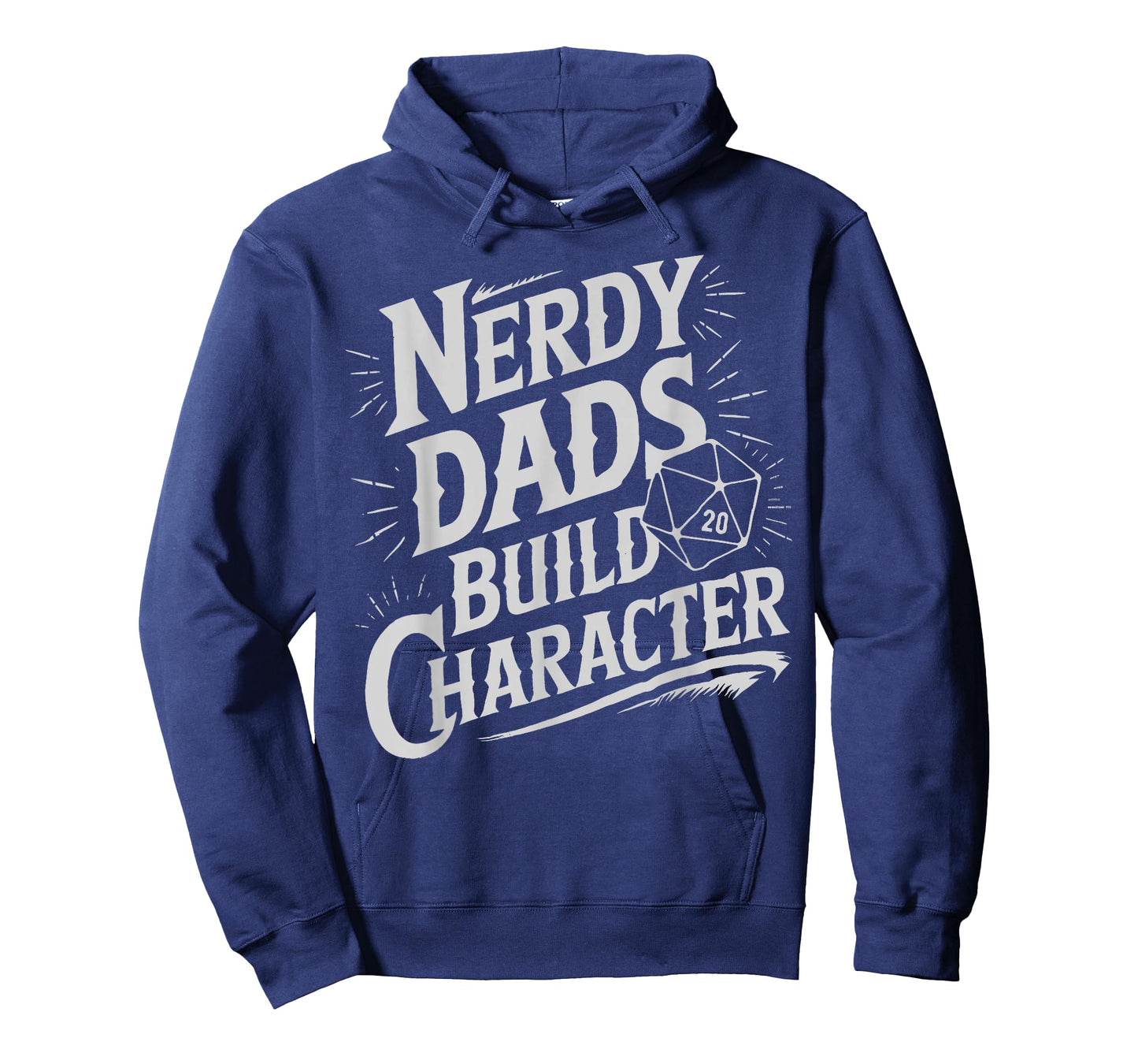 Nerdy Dads Build Character RPG Dice Father Humor T-Shirt