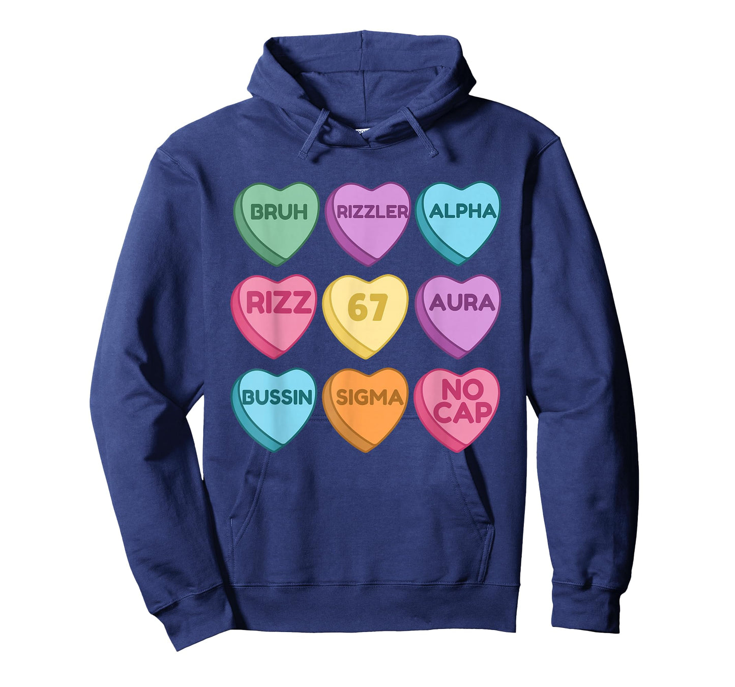 Kids Funny Valentine's - Funny 67 Valentine's Rizz, No Cap T-Shirt