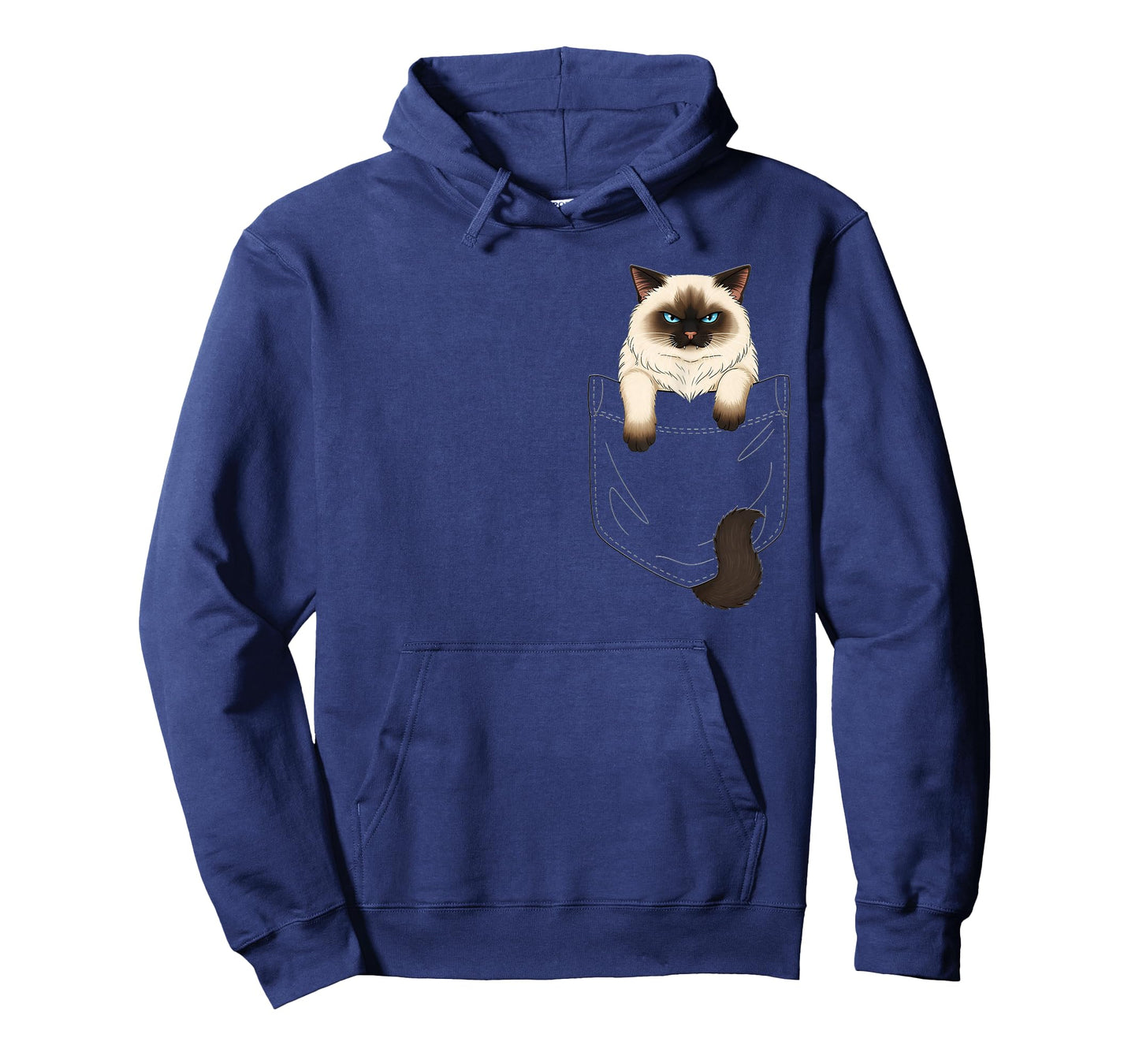 Cat Pocket Matching Cat and Owner Clothes Ragdoll Cute Cat T-Shirt