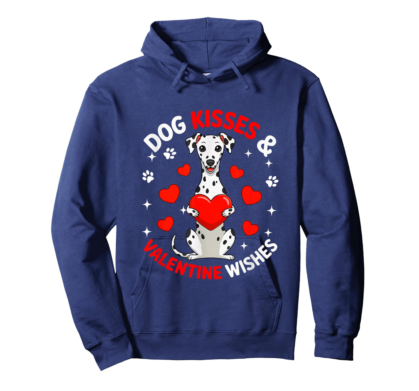 Dog Kisses and Valentine Wishes Cute Dalmatian Owner Kids T-Shirt