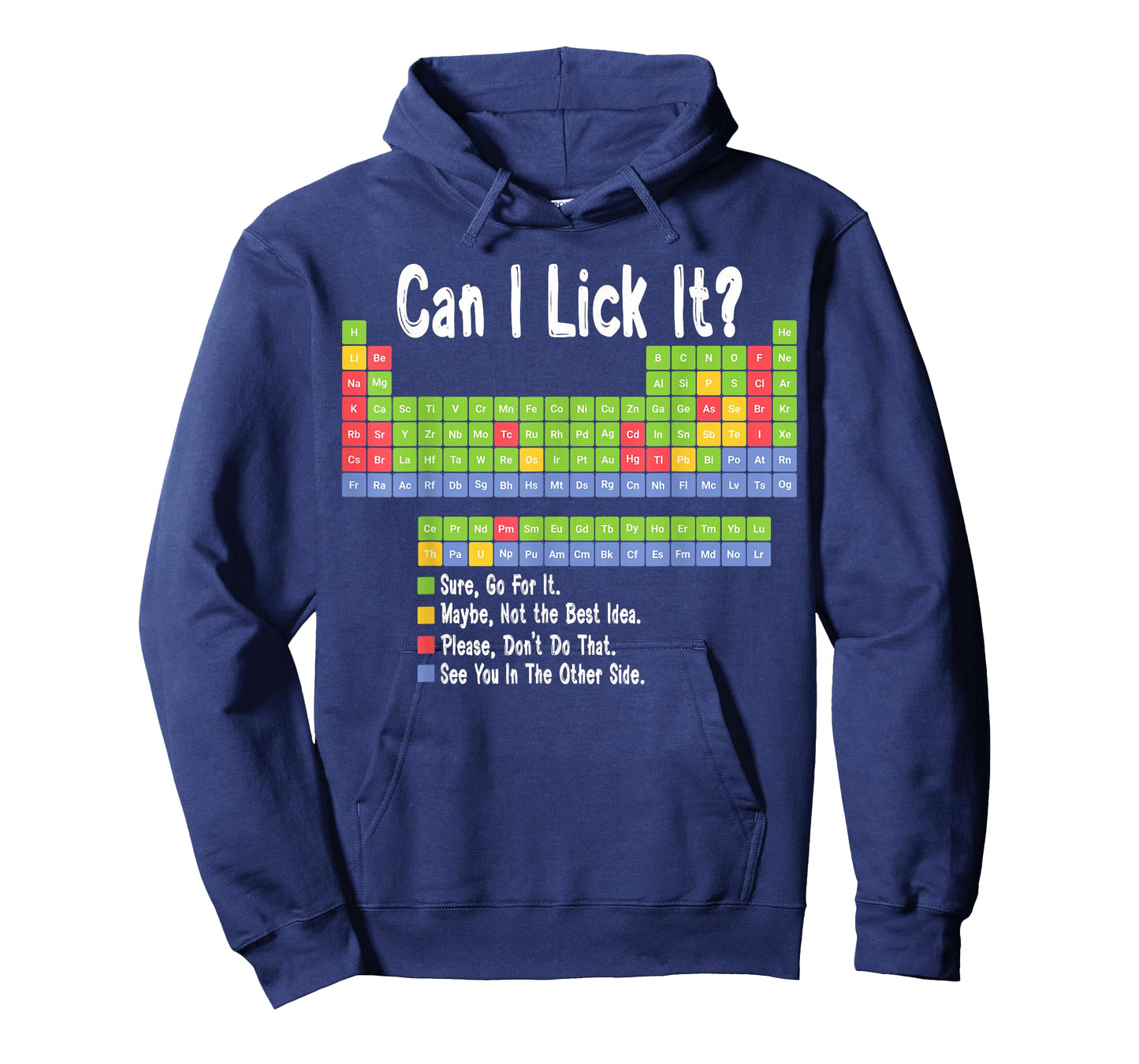Funny Science Teacher Student Can I Lick It Periodic Table T-Shirt