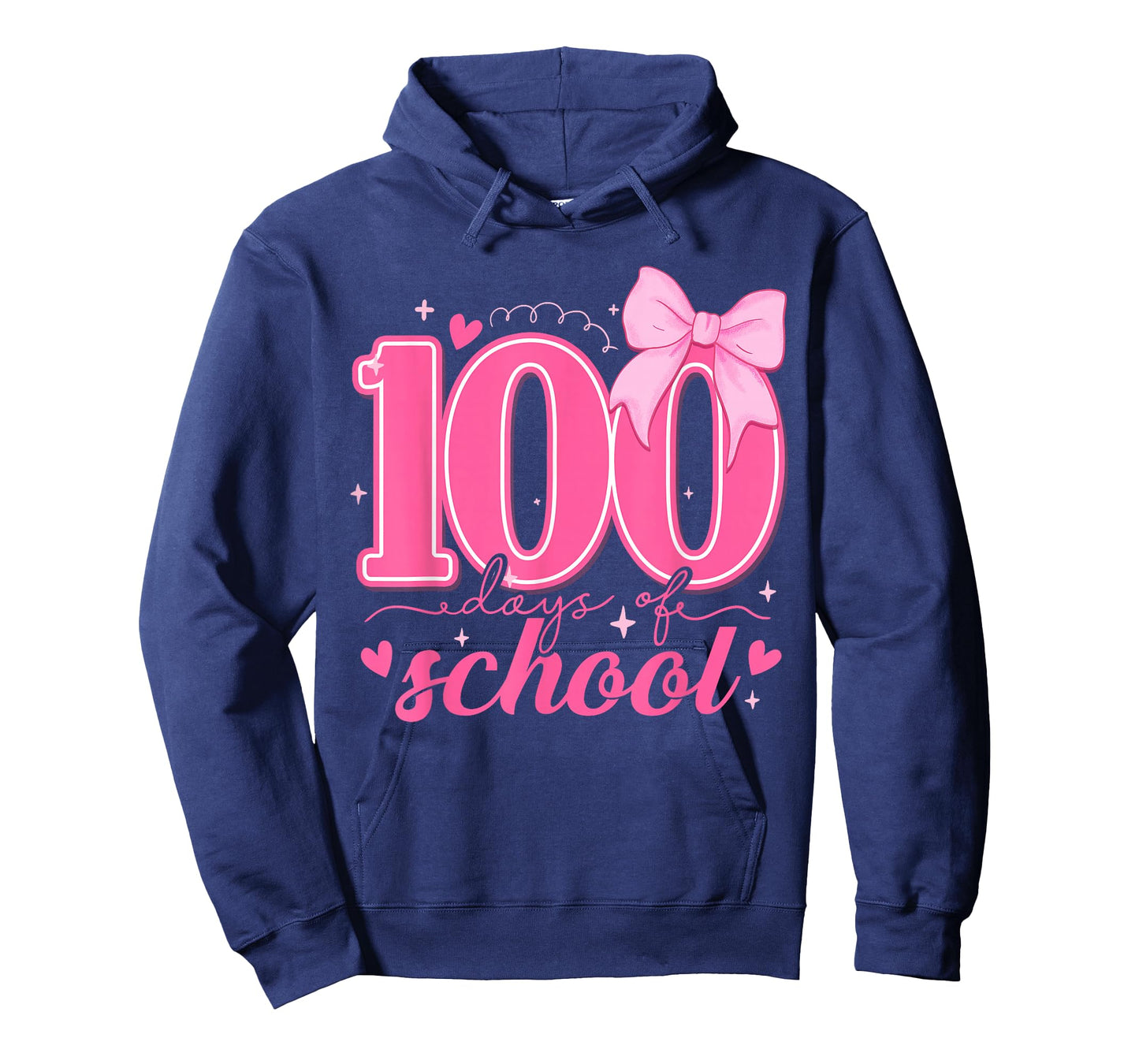 100 Days of School Bow 100th Day of School Teachers Girls T-Shirt