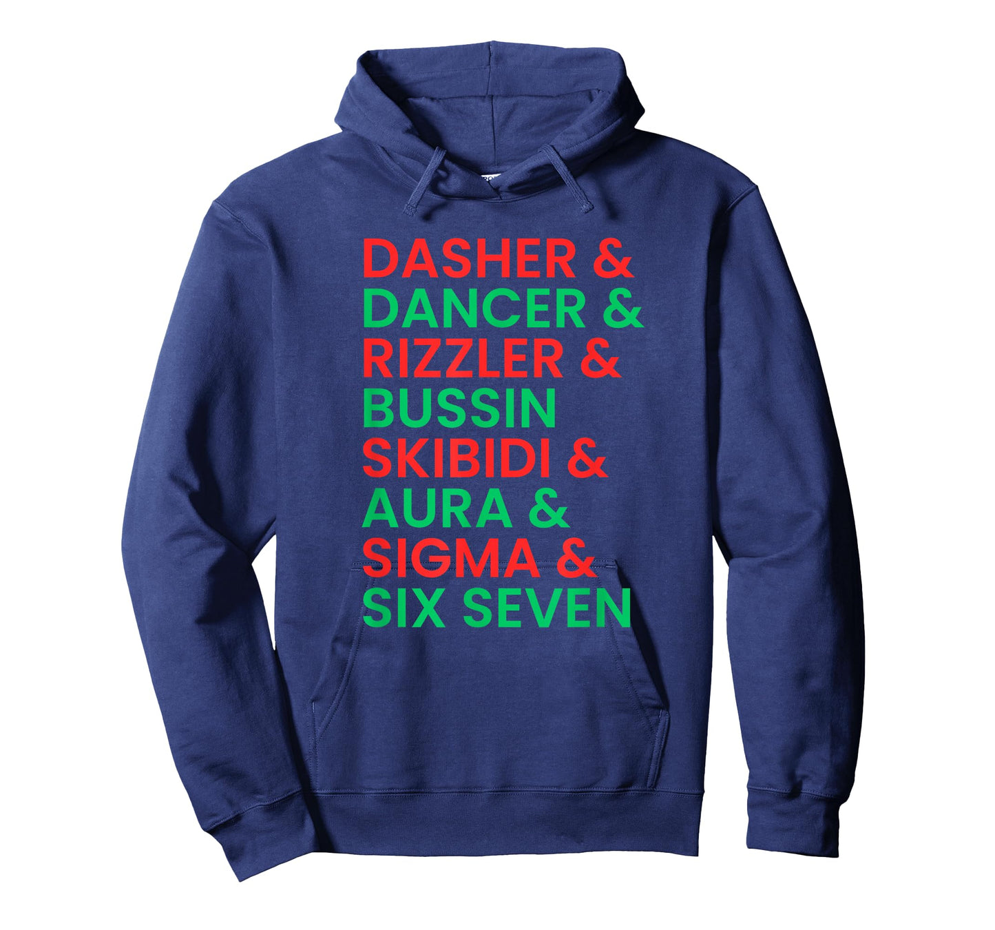 Dasher Dancer Prancer & Rizzler 67 Funny Kids Christmas T-Shirt