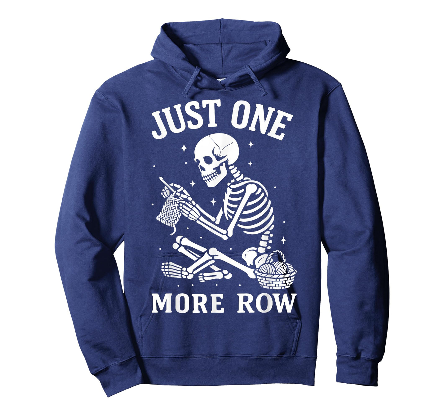 Just One More Row Crochet Skeleton Crocheting Knitting Lover T-Shirt