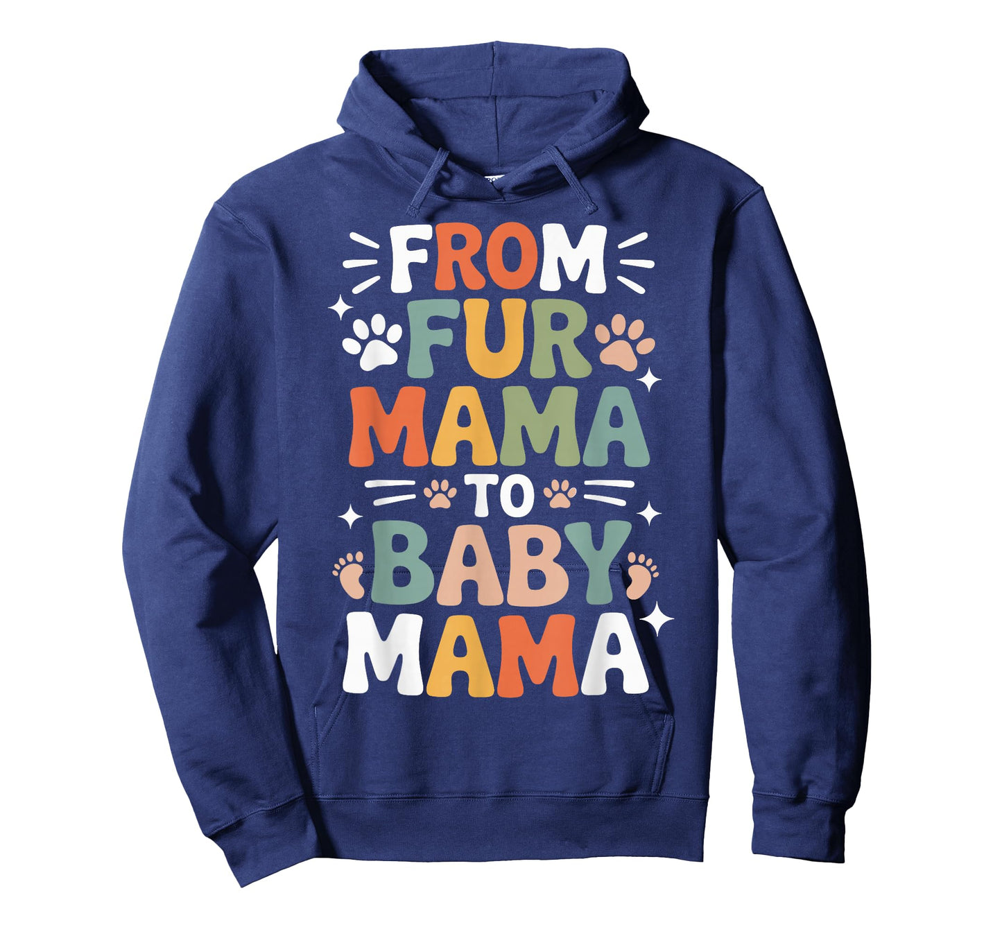 from Fur Mama to Baby Mama Funny Pregnancy T-Shirt