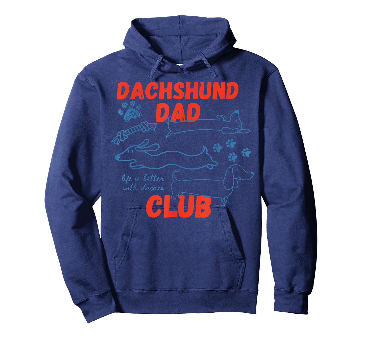 Dachshund Dad Club Life is Better with Doxies Artwork T-Shirt