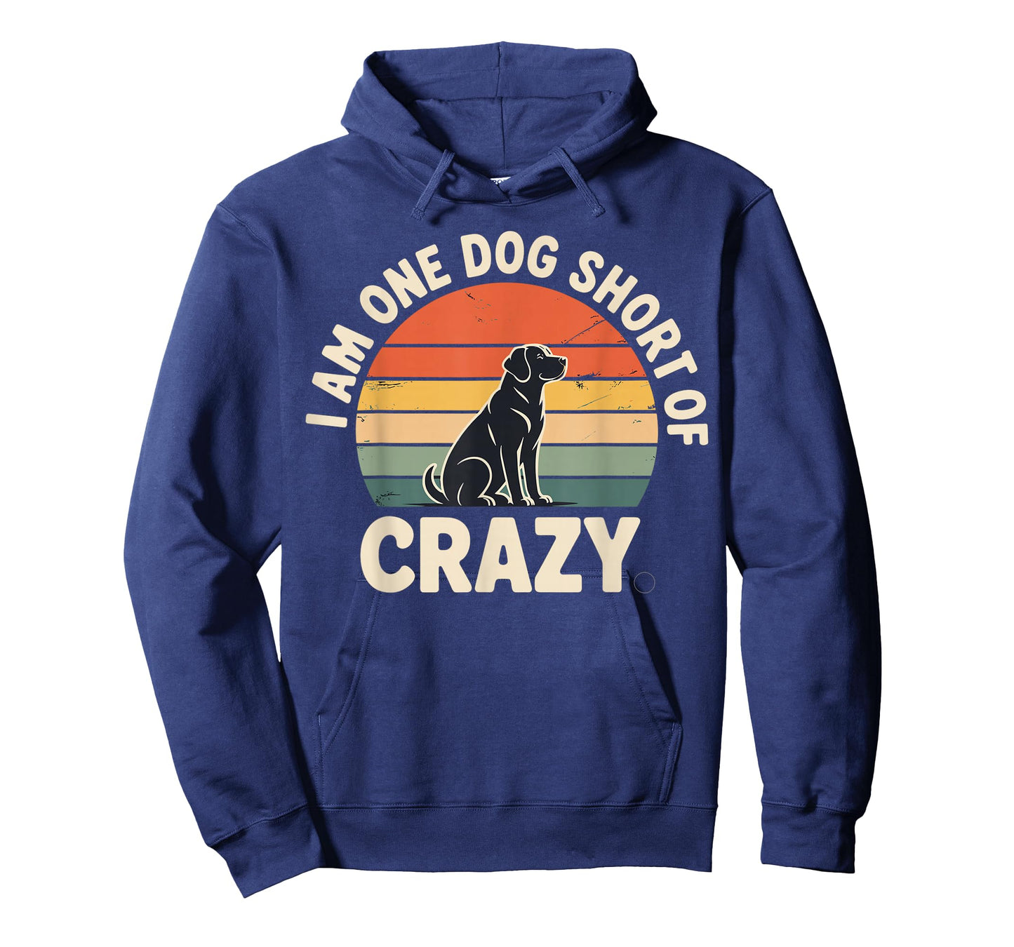 Dog Short of Crazy Funny Dog Lover Vintage T-Shirt