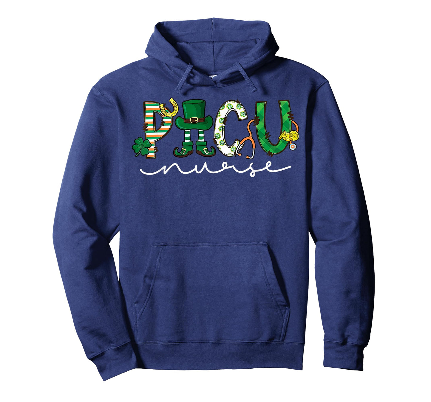 PICU Nurse Leprechaun St Patricks Day Pediatric ICU Nurse RN T-Shirt