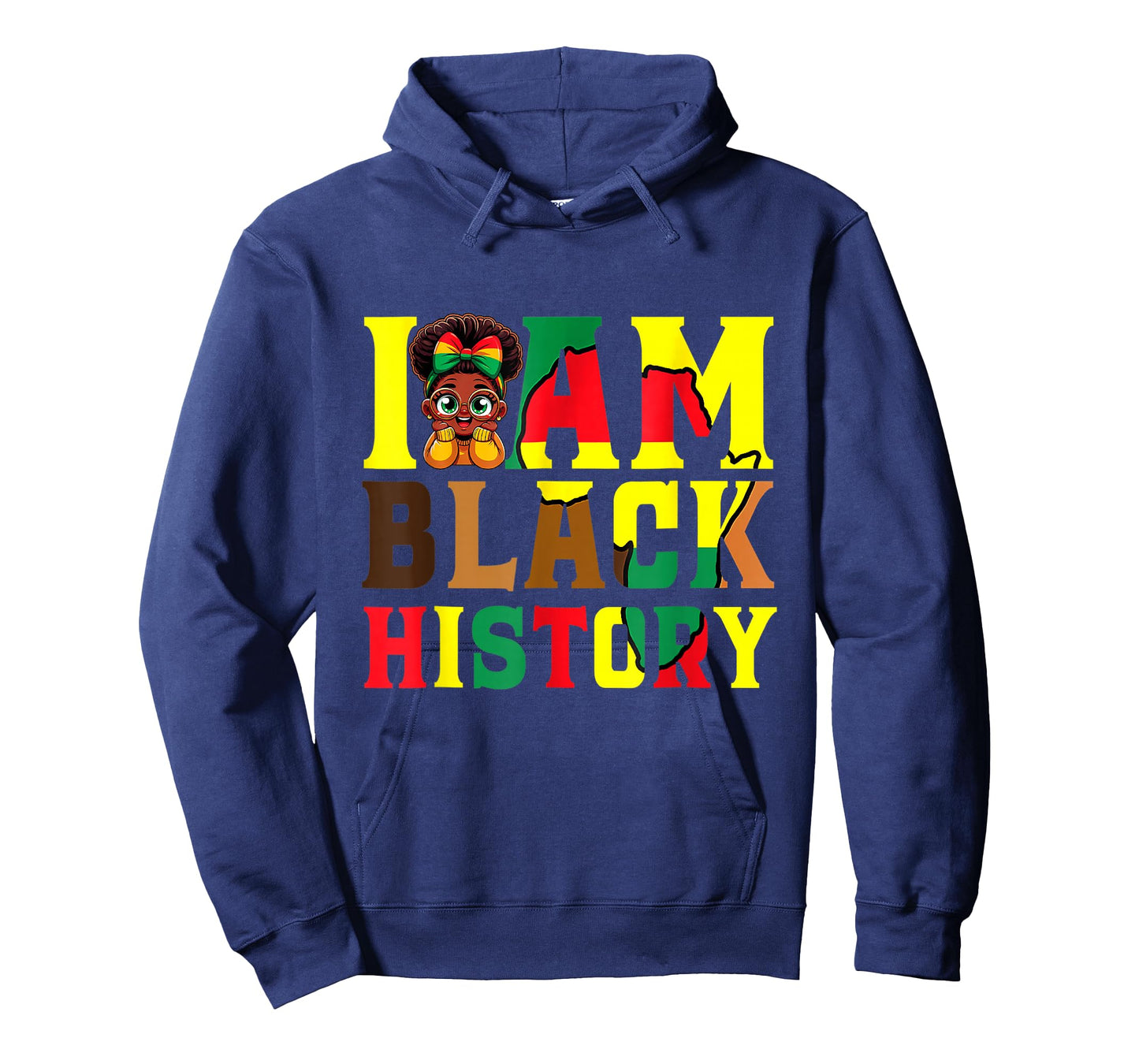 I Am Black History Month African American for Girls Kids T-Shirt