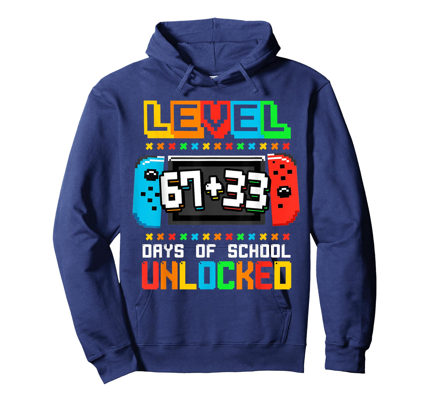 Level 67 33 Happy 100 Days of School Complete Funny 67 Meme T-Shirt
