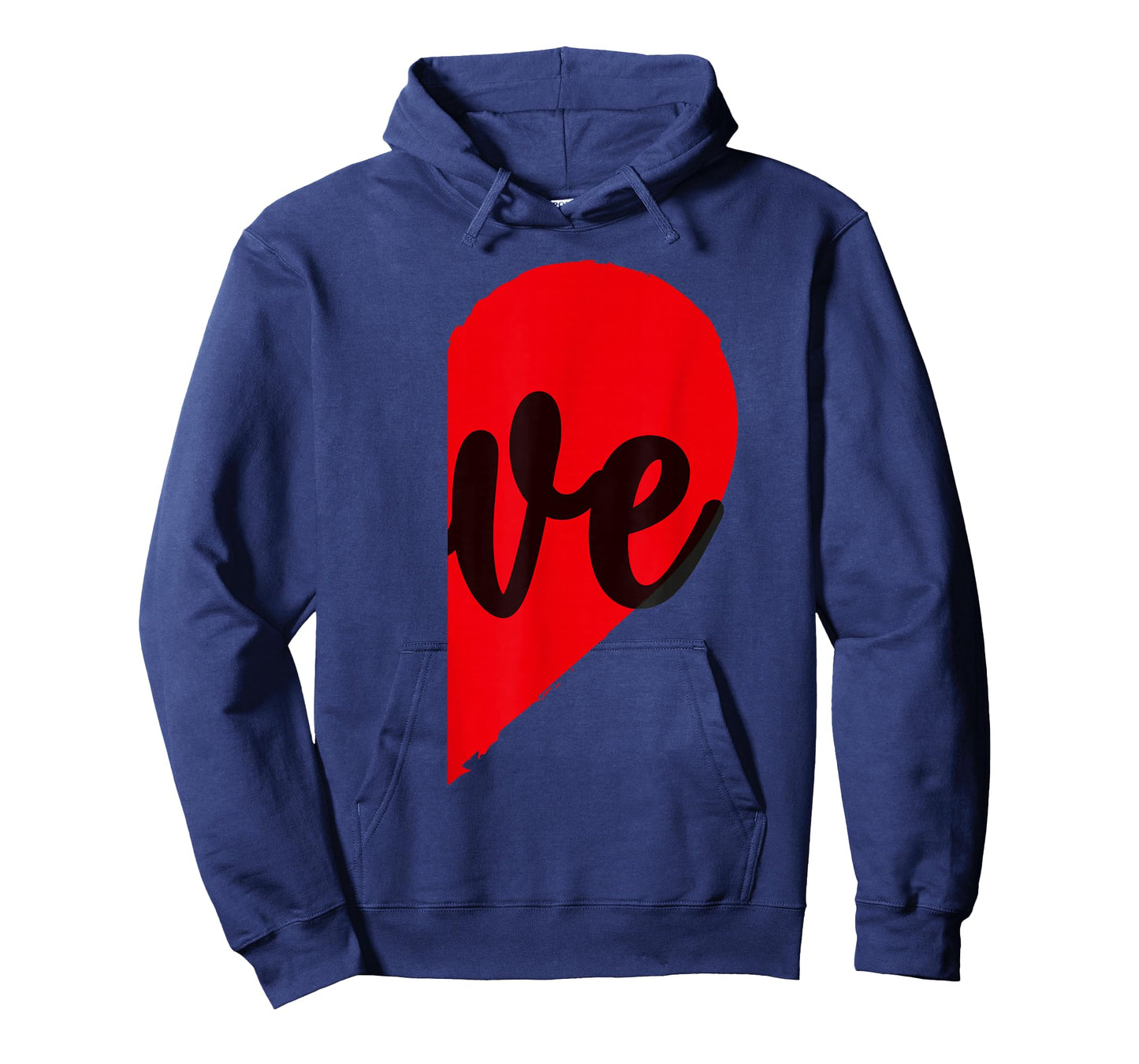 Couple Half Heart Love Funny Valentines Day Women Men Adult T-Shirt
