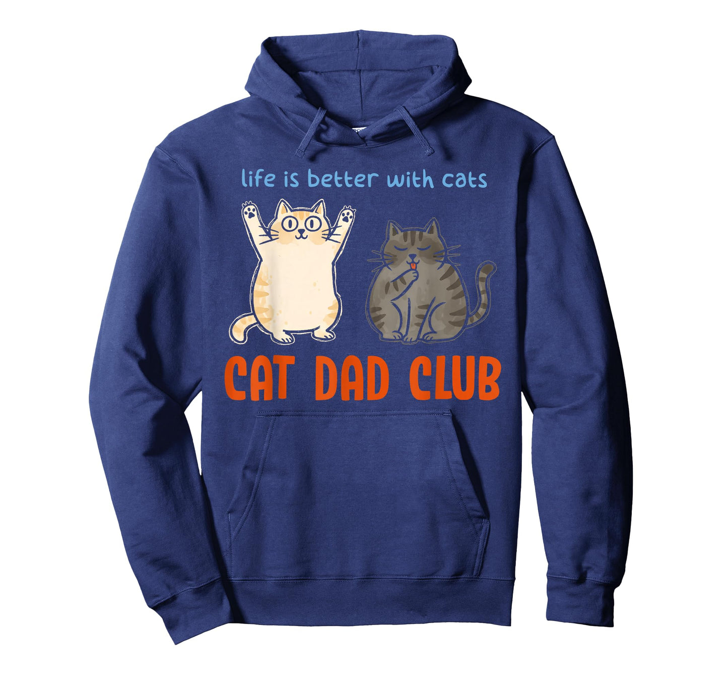 Cat Dad Club Life is Better with Cats Father's Day Kitten T-Shirt