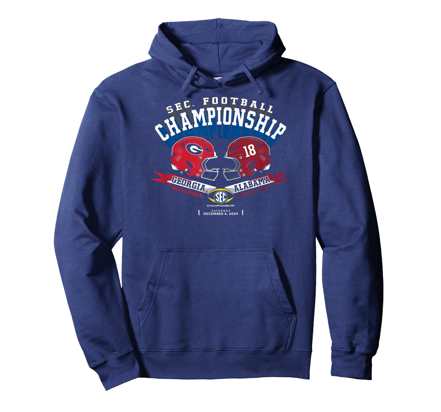 Georgia vs Alabama SEC Championship 2025 Football Black T-Shirt