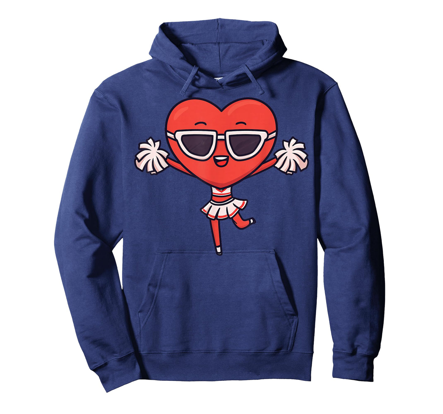 Cheerleading Heart Cheerleader Cheer Valentine's Day T-Shirt