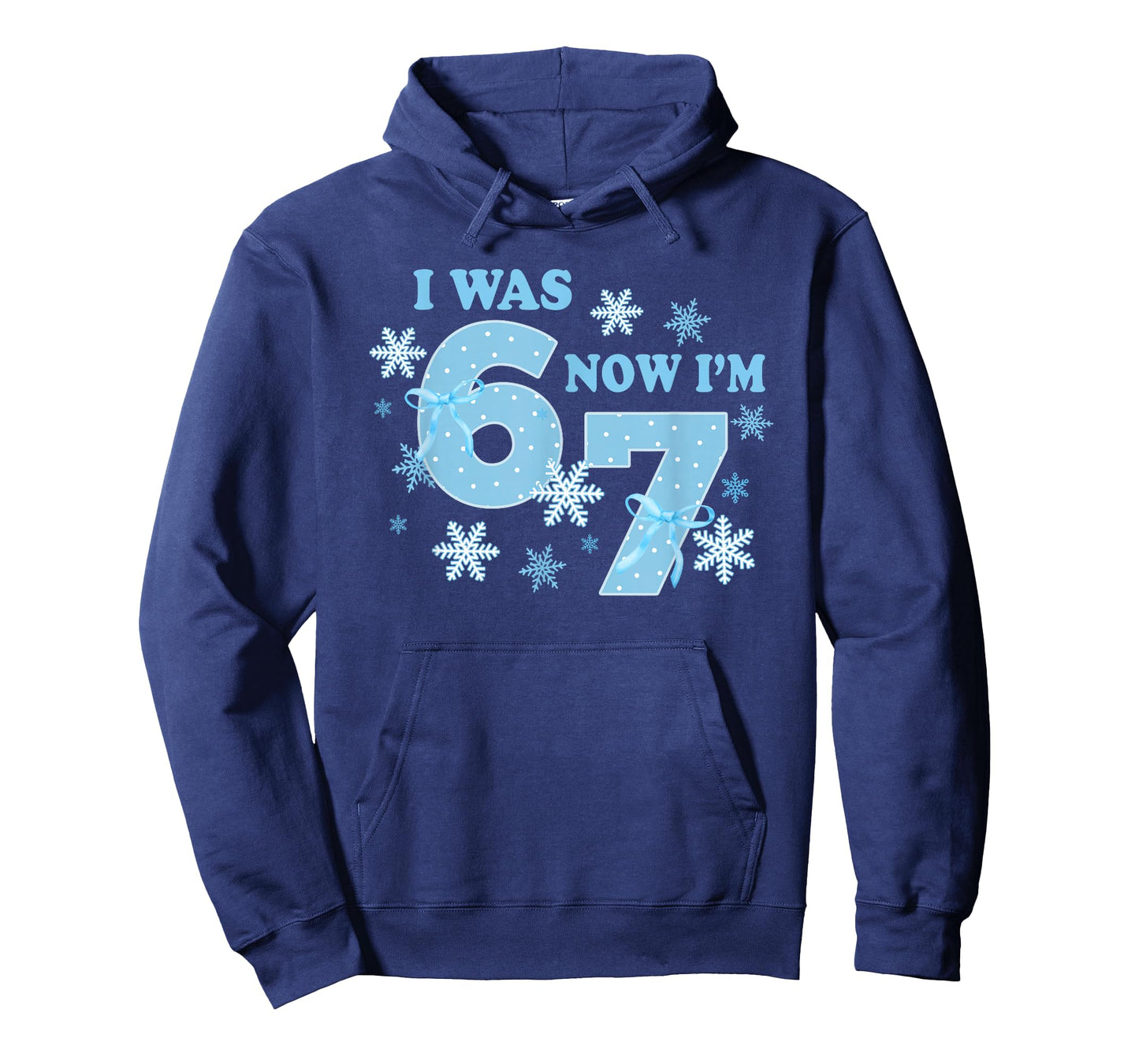 7 Year Old Birthday Shirt was 6 Now I'm 7 67 Funny Winter T-Shirt