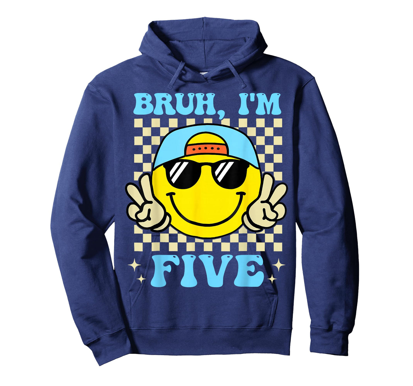 Groovy Bruh I'm Five 5th Birthday Boys Girls 5 Years Old T-Shirt