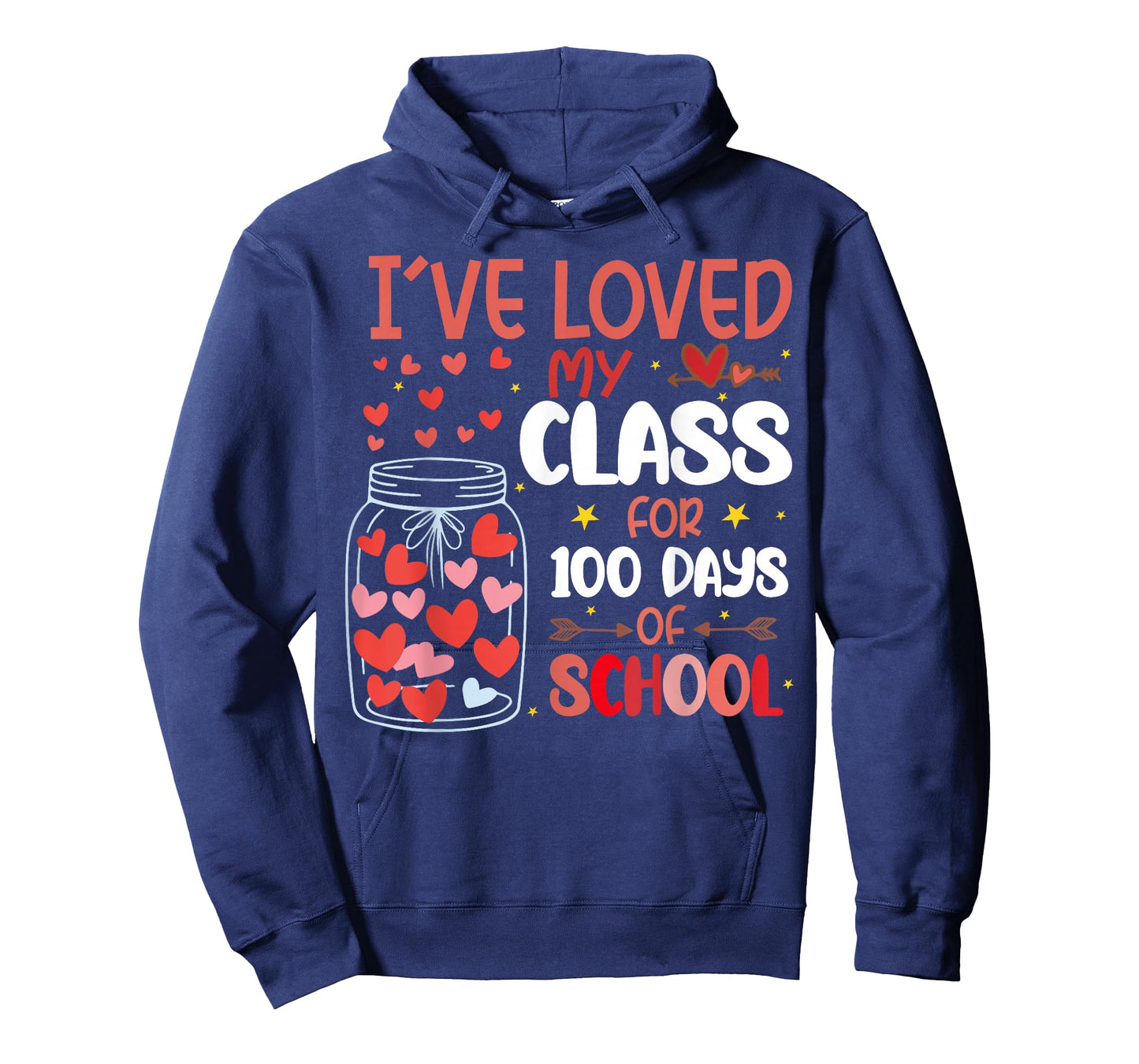 I've Loved My Class for 100 Days of School Valentines Day T-Shirt
