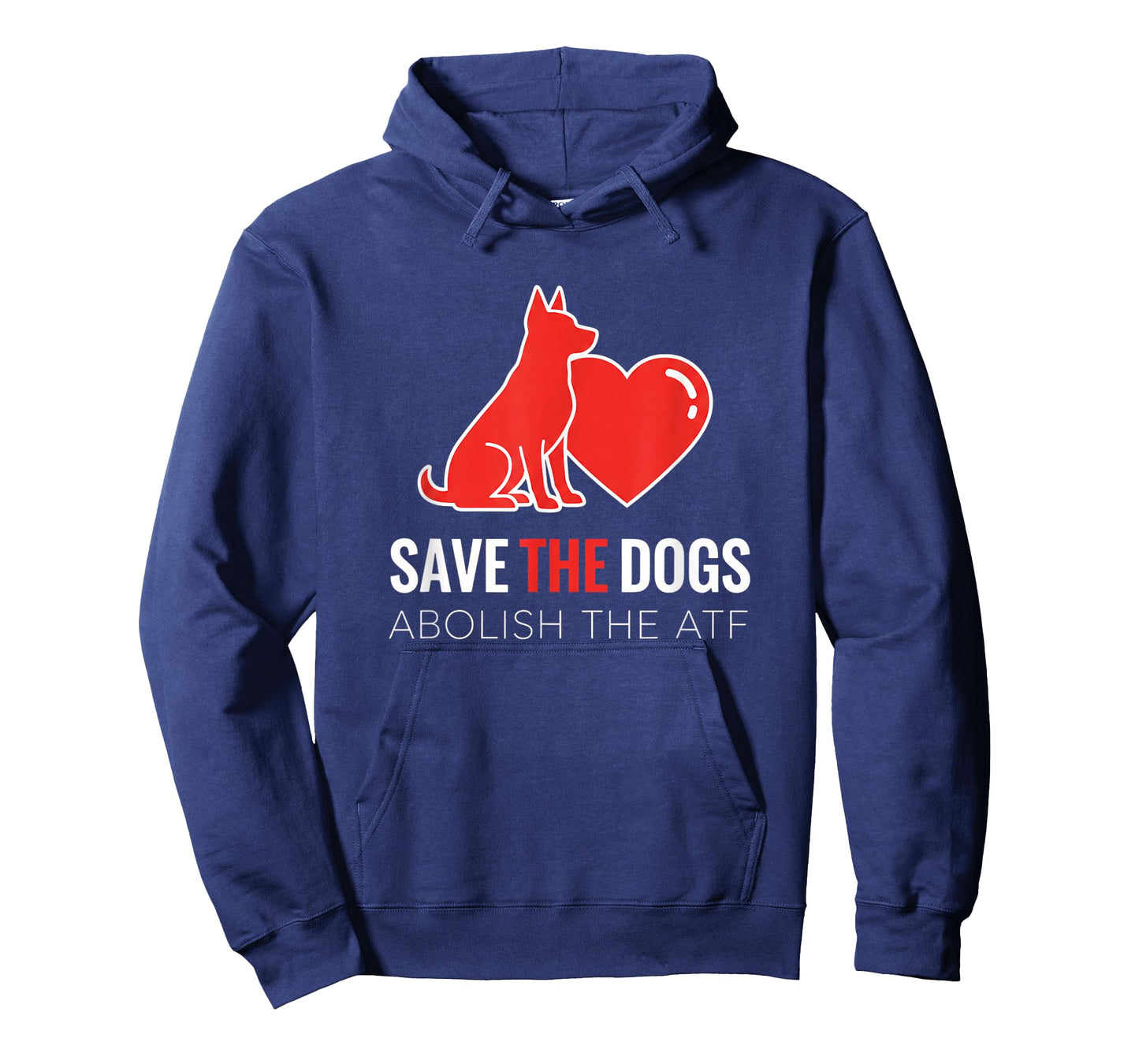 Dog Save The Dogs Dog Heart Design, Abolish The ATF T-Shirt