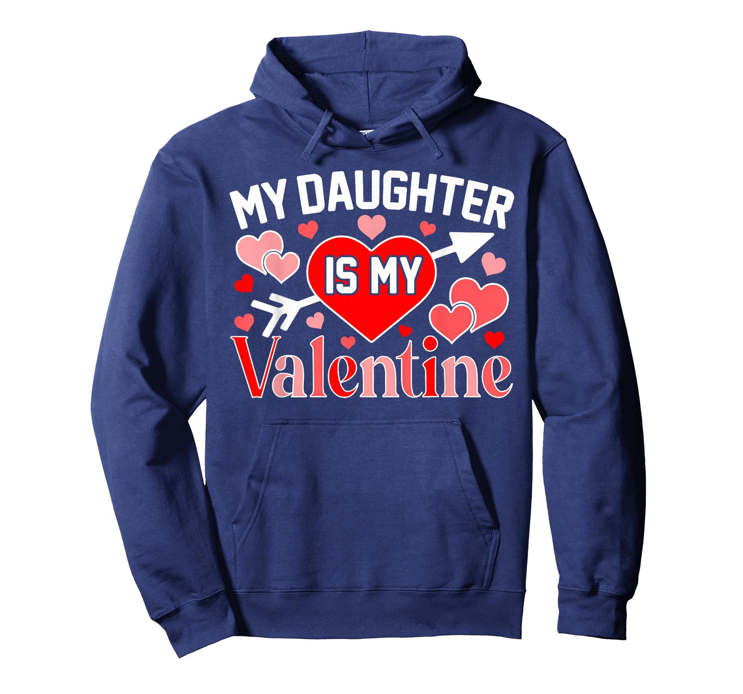 My Daughter is My Valentine Cute Hearts Valentine's Day T-Shirt