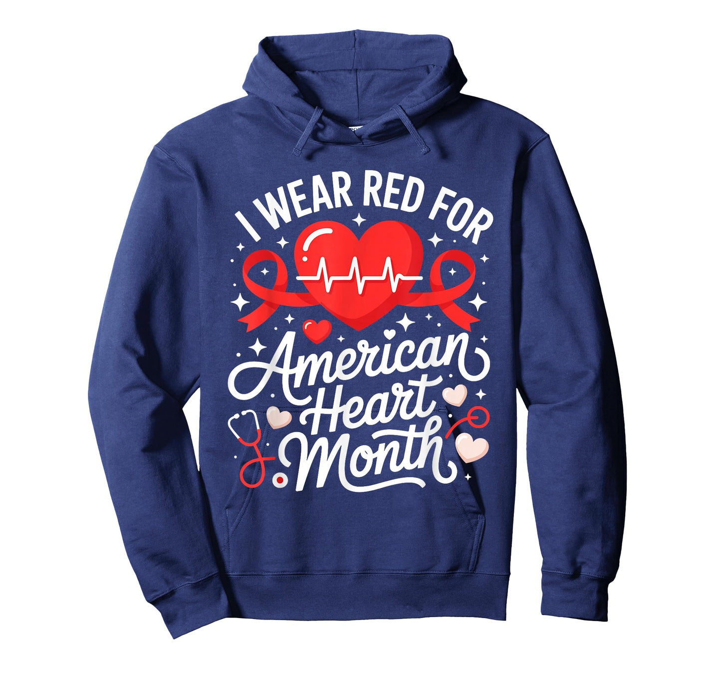 American Heart Disease Awareness Month Ribbon Red Heart T-Shirt