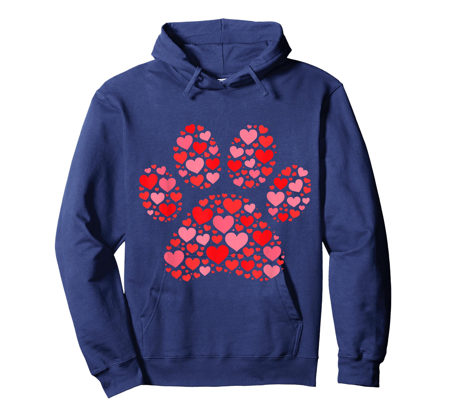 Valentines Day Cat Paw Print Cute T-Shirt