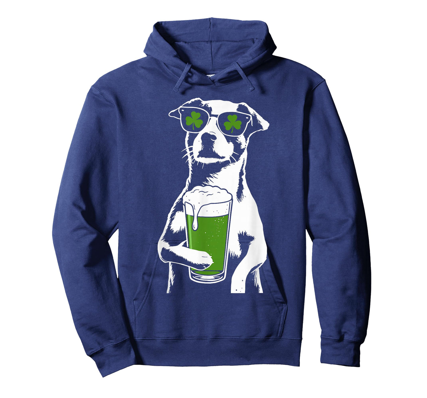 Dog Beer St Patty's Shamrock Funny St Patrick's Day T-Shirt