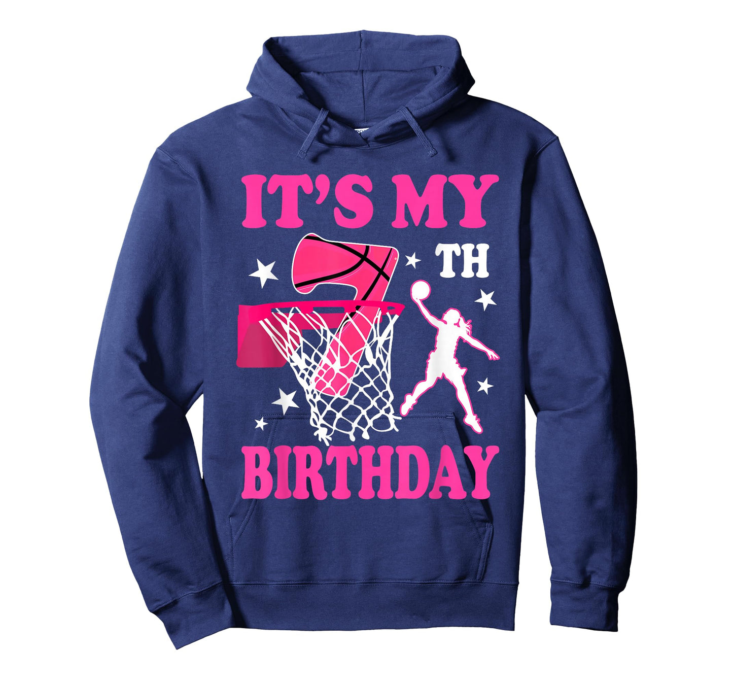 It's My 7th Birthday Girl Basketball Party 7 Years Old T-Shirt