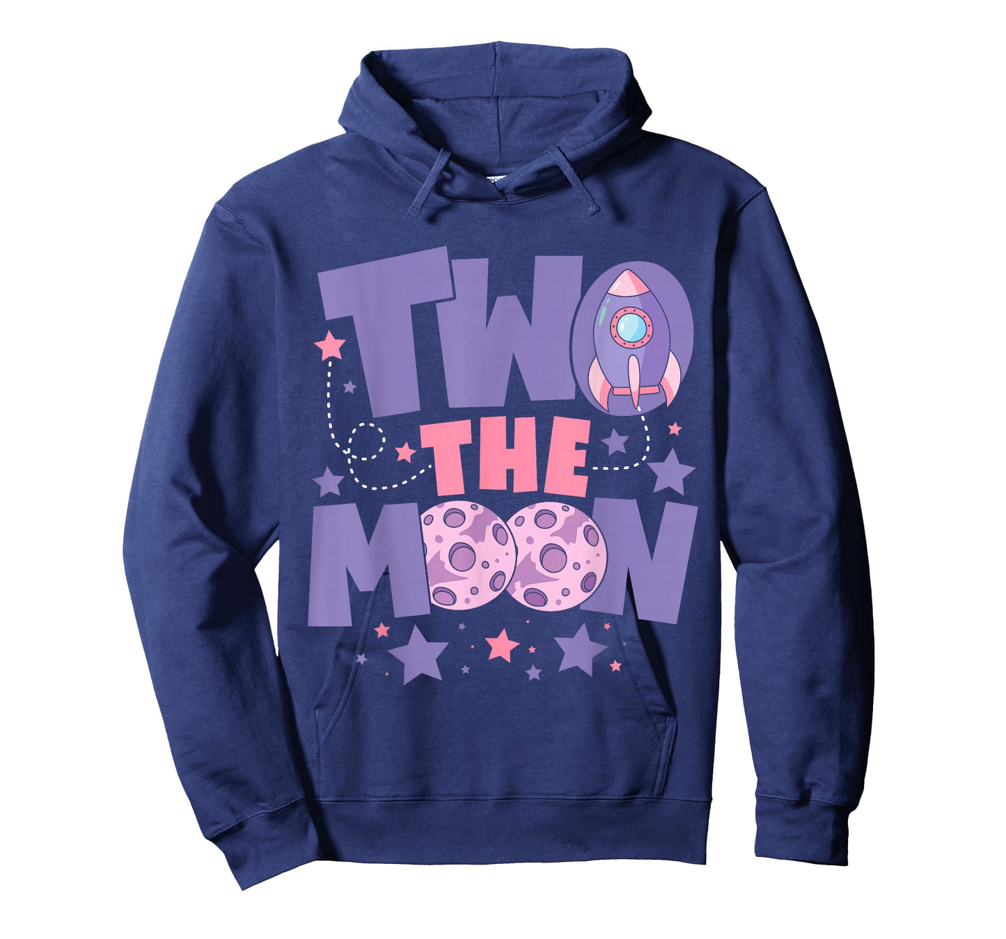 Two The Moon 2nd Birthday Girl Boy 2 Year Old Toddler T-Shirt