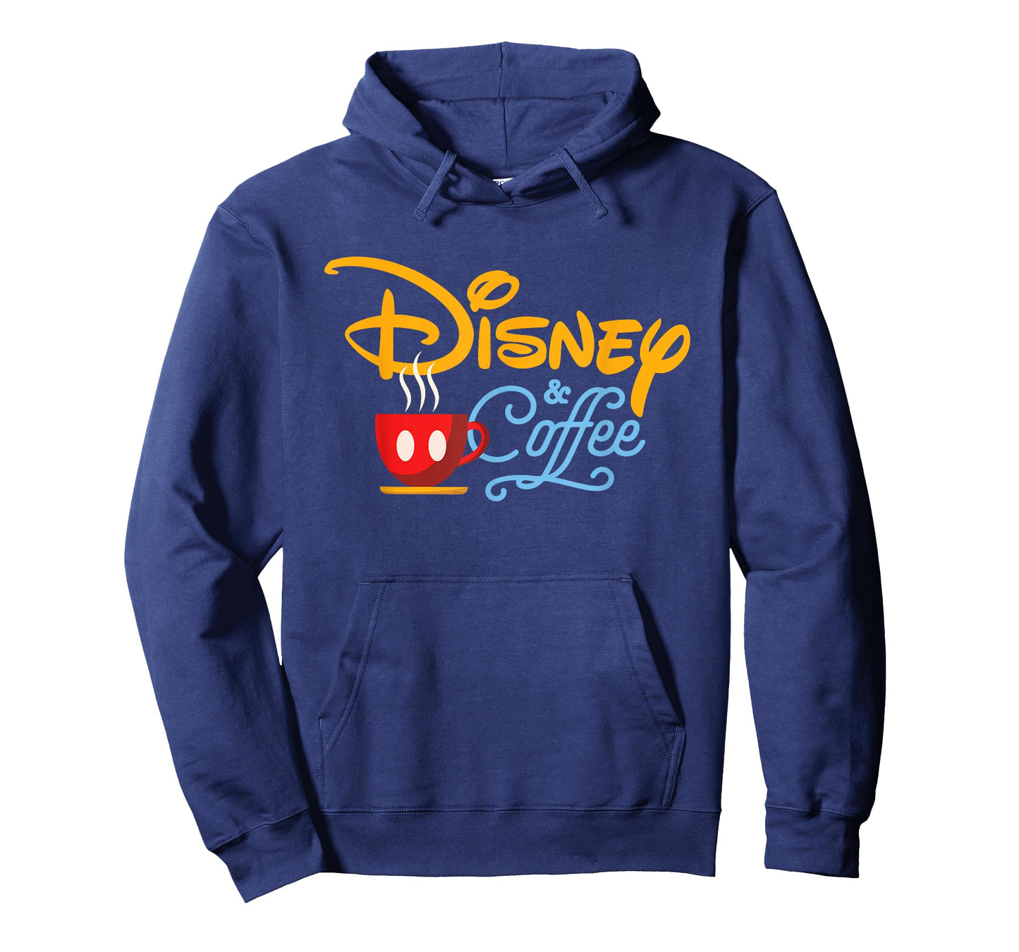 Disney & Coffee Mickey Mouse Coffee Cup Script Logo T-Shirt