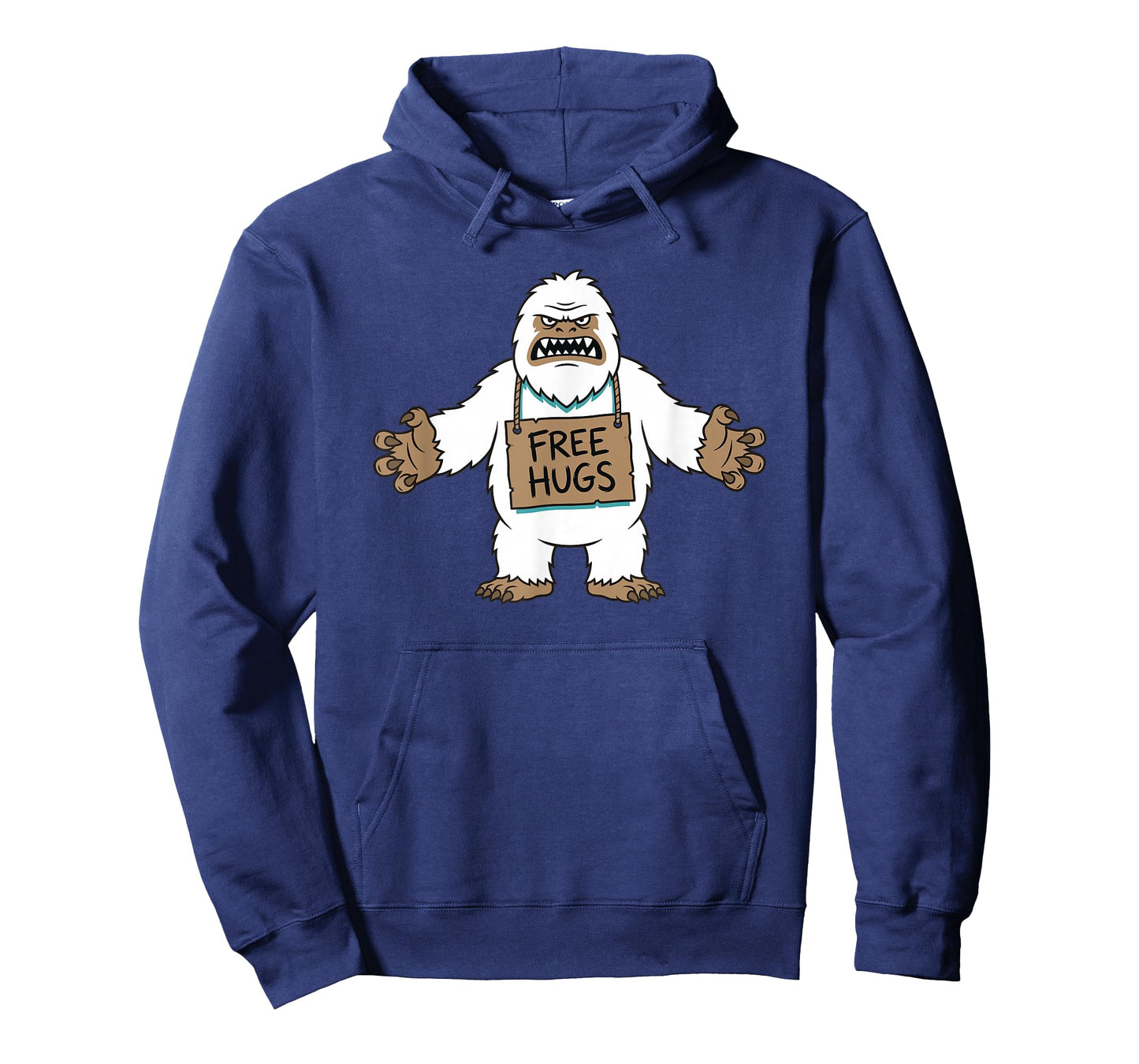 Funny Abominable Snowman Free Hugs Bigfoot Sasquatch T-Shirt