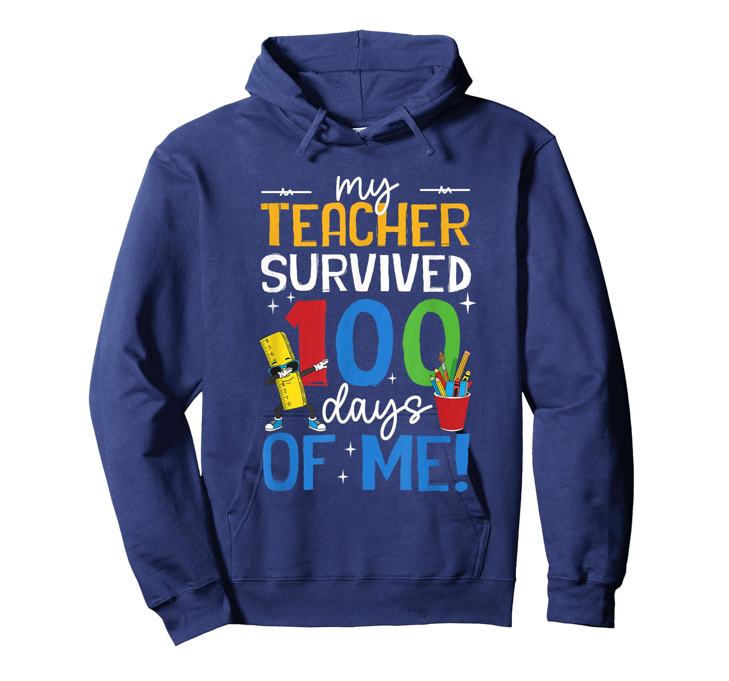 My Teacher Survived 100 Days of Me Boys Girls Kids 100th Day T-Shirt
