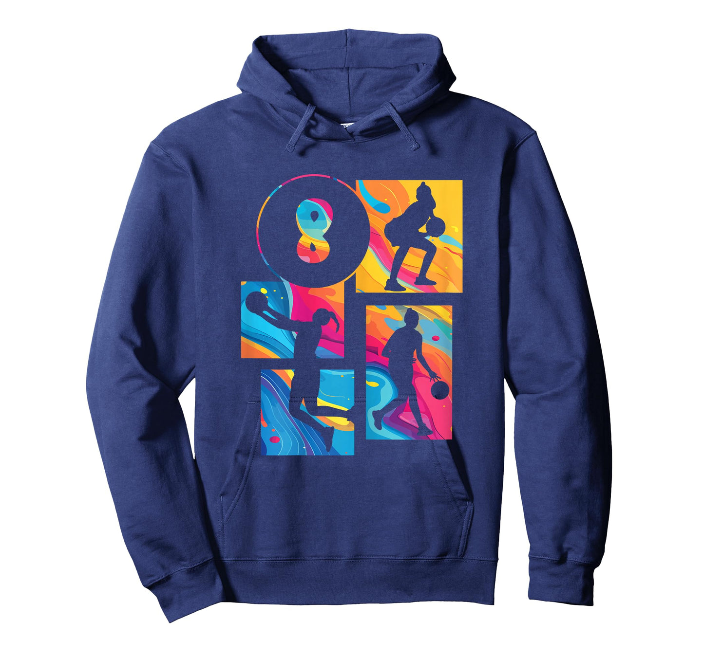 8th Birthday Girls Basketball Player Basketball 8 Years Old T-Shirt