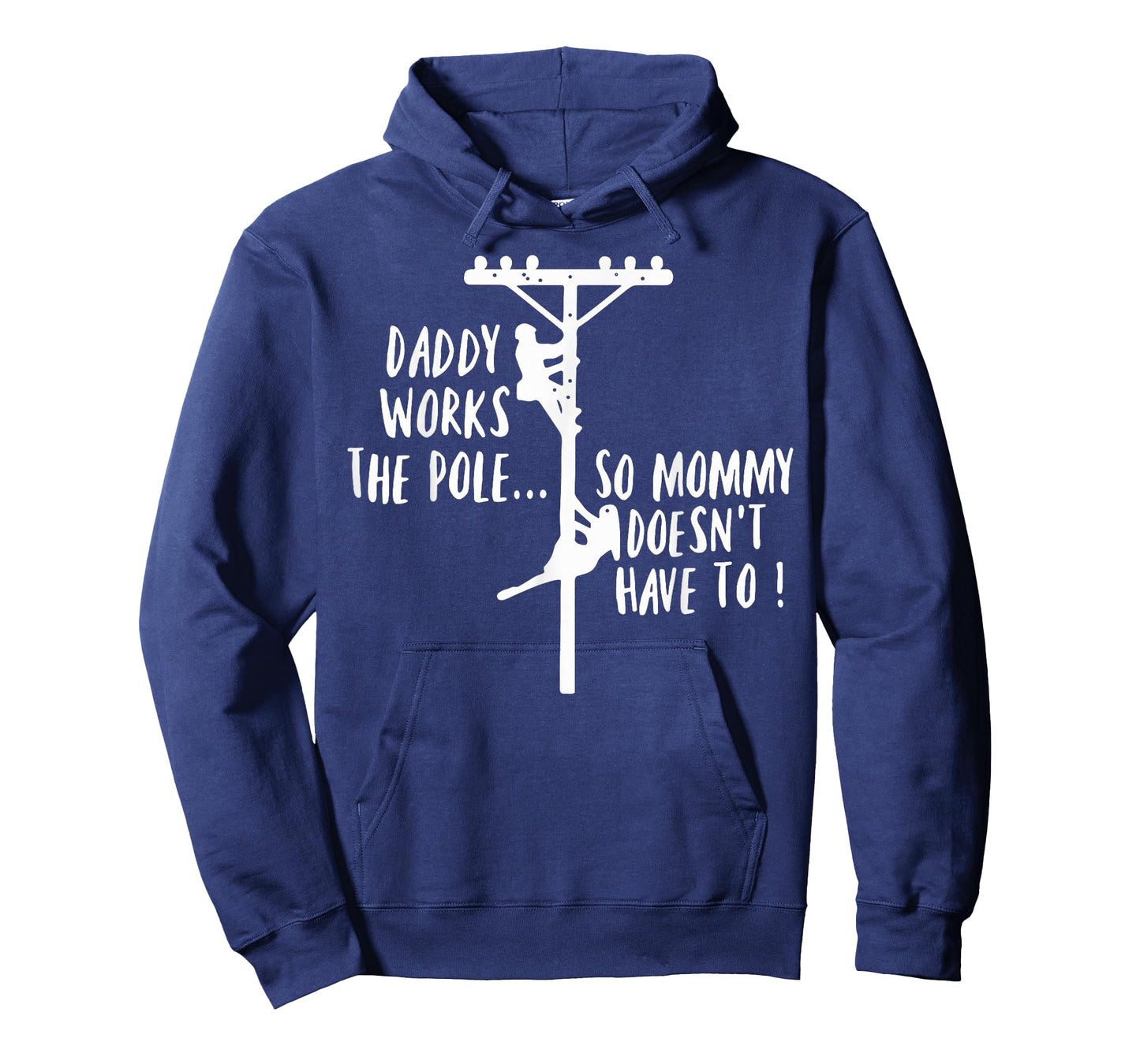 Retro Daddy Works The Pole So Mommy Doesn't Have to Lineman T-Shirt
