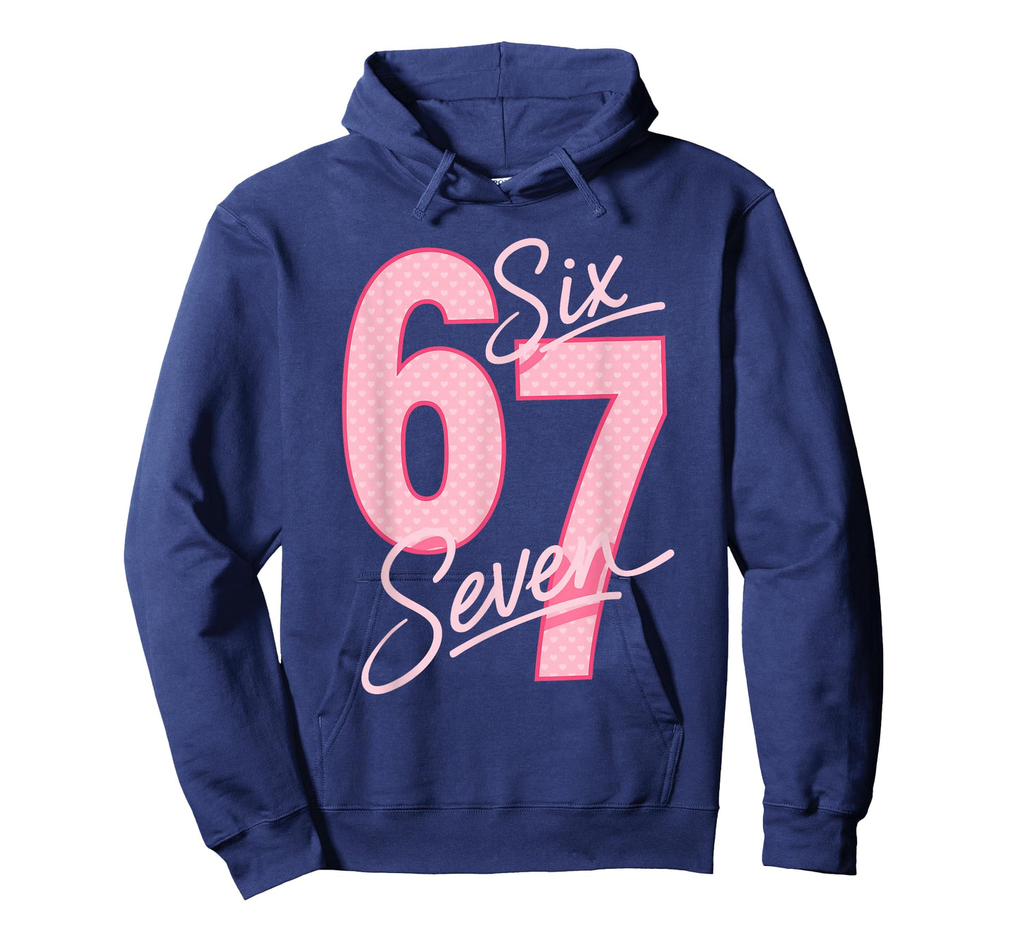 Valentine’s Day 67 Meme Filled with Hearts Funny Six Seven T-Shirt