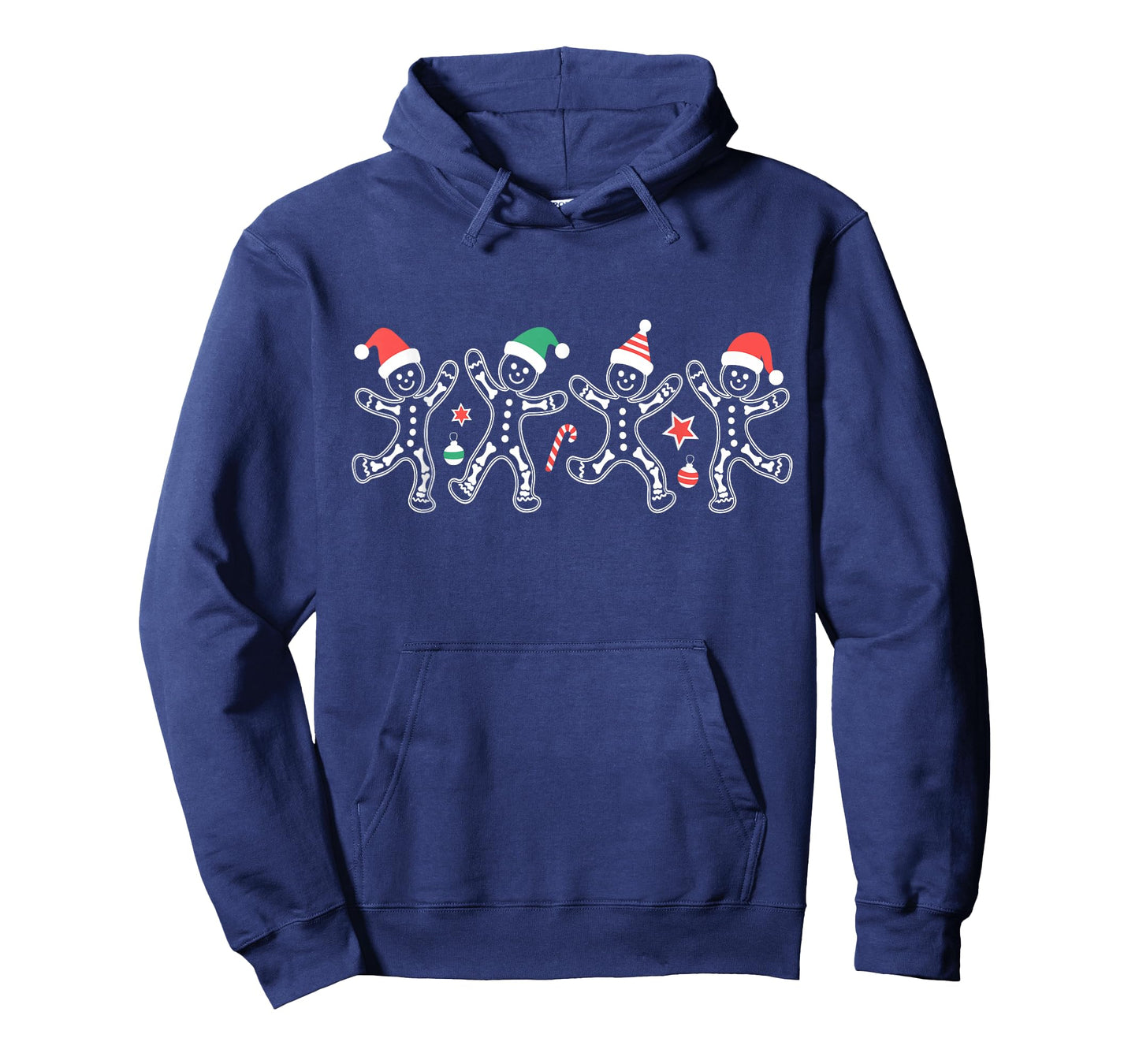 Gingerbread Skeleton Christmas Santa Hat Radiology Xray Tech T-Shirt