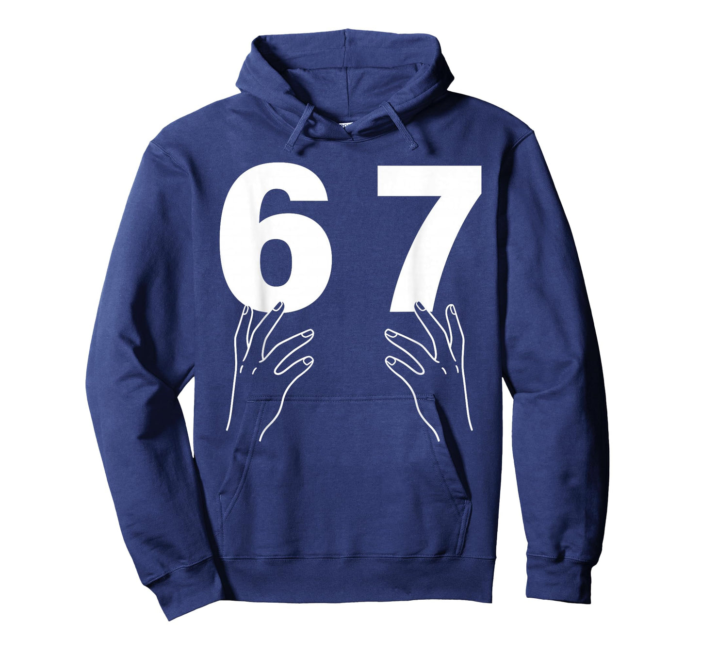 Funny Six Seven 6 7 Meme Gen Alpha Slang 67 Hands T-Shirt
