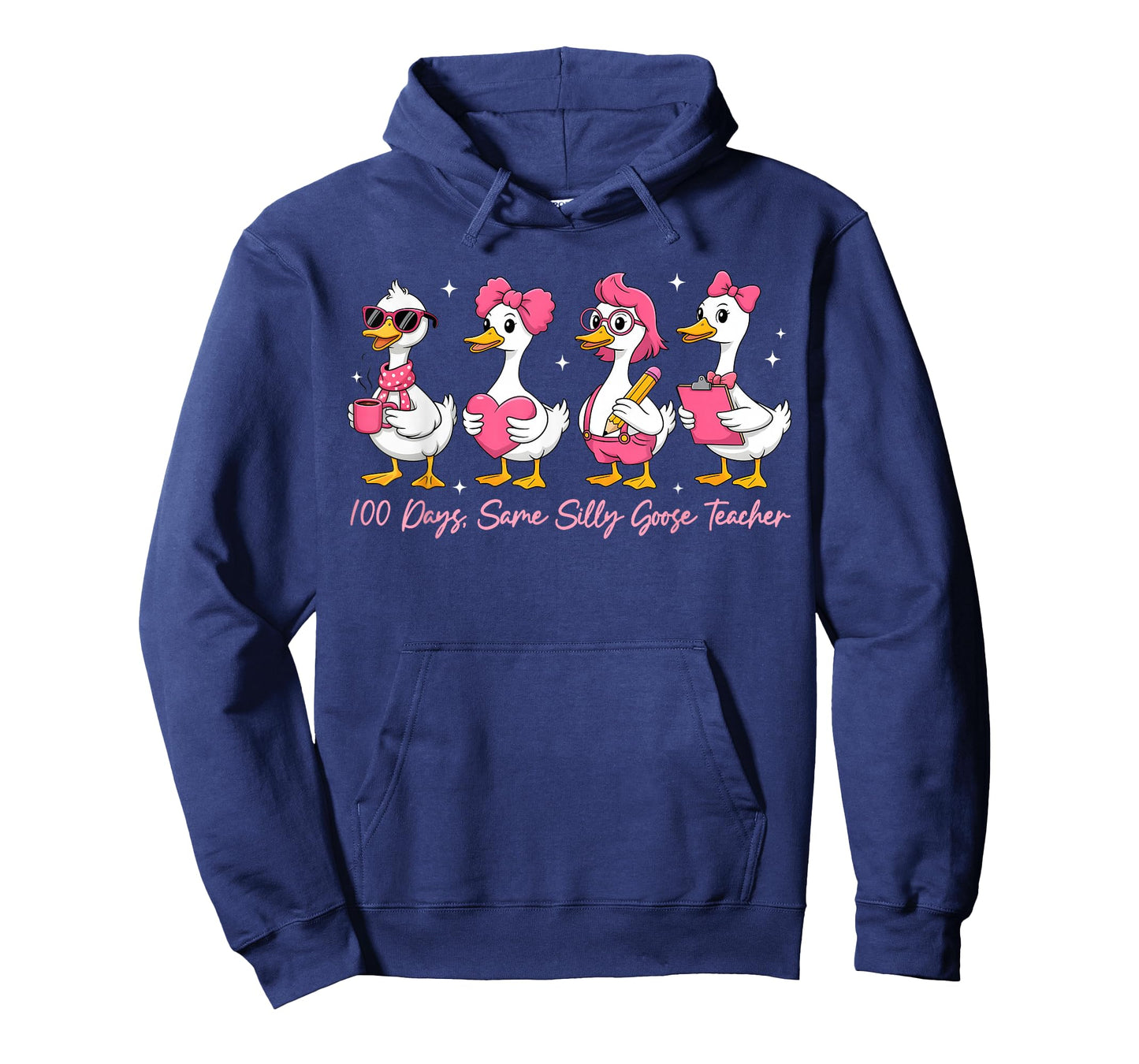 100 Days Same Silly Goose Teacher Cute Girl Women T-Shirt