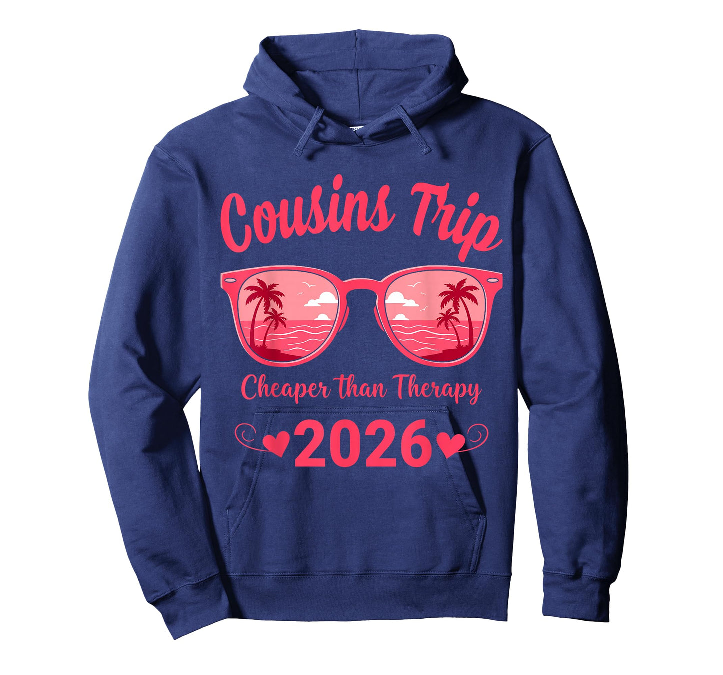 Cousins Trip 2026 Matching Weekend Queen Sunglasses Sunset T-Shirt