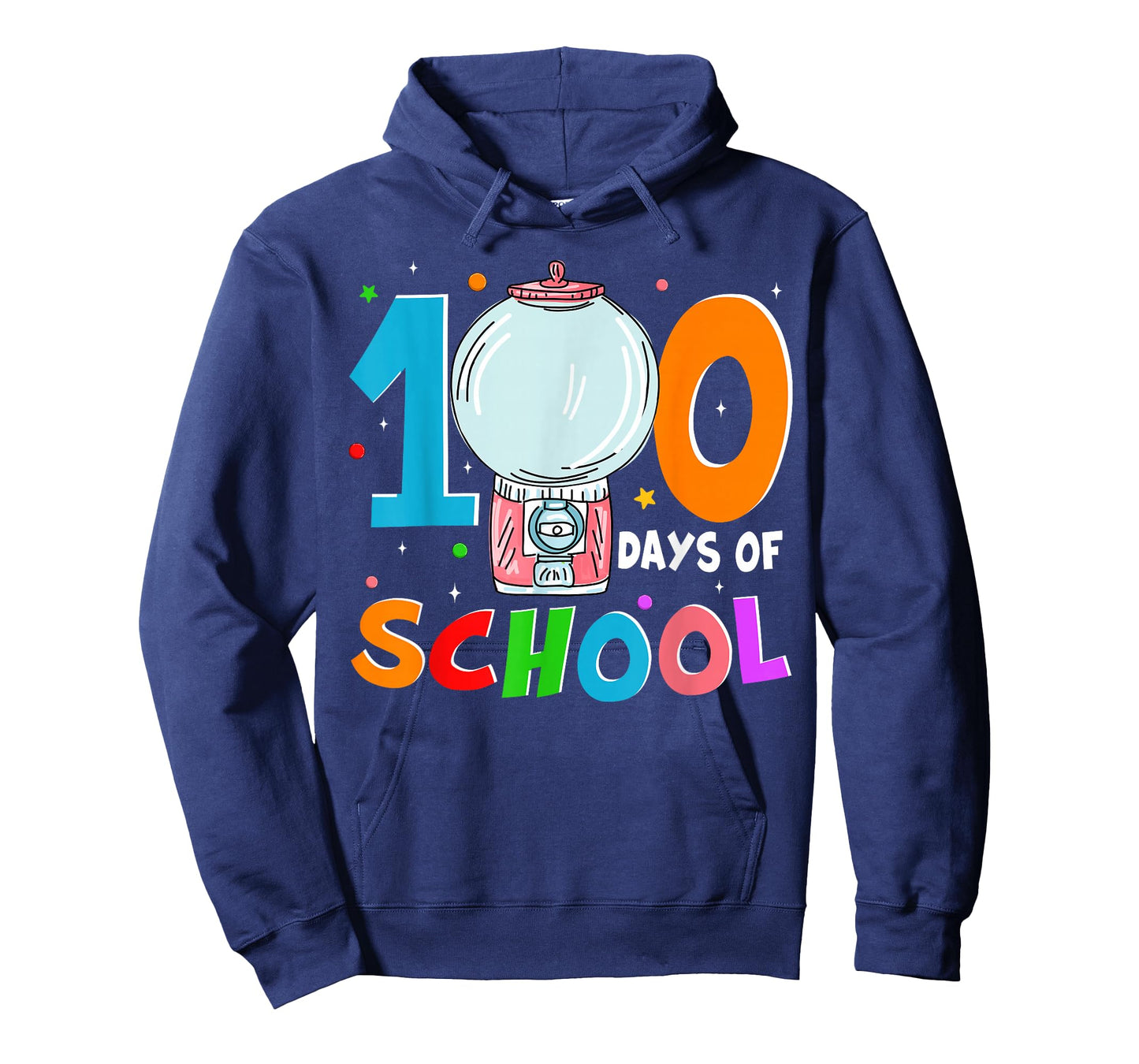 Funny Gumball Machine 100 Days of School Shirts Kids Teacher T-Shirt