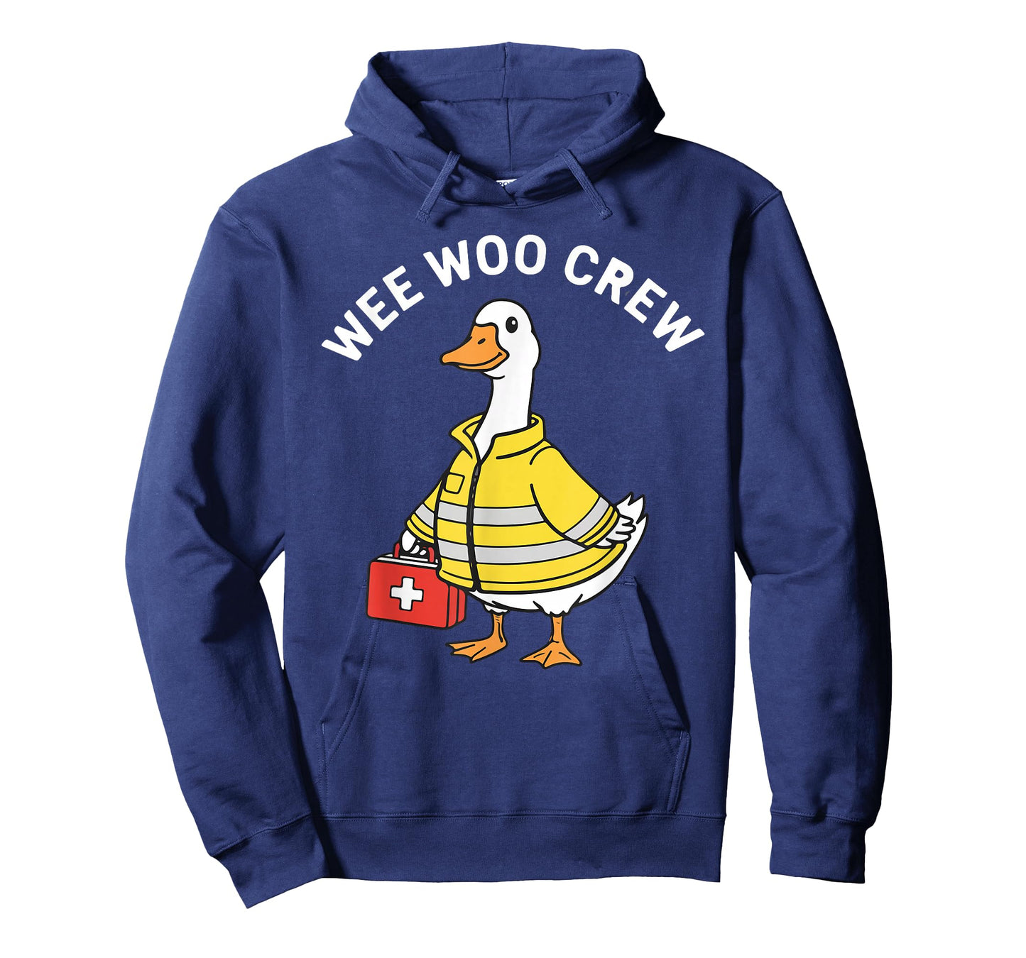 Funny Wee Woo Crew Goose EMT Paramedic Firefighter Design T-Shirt